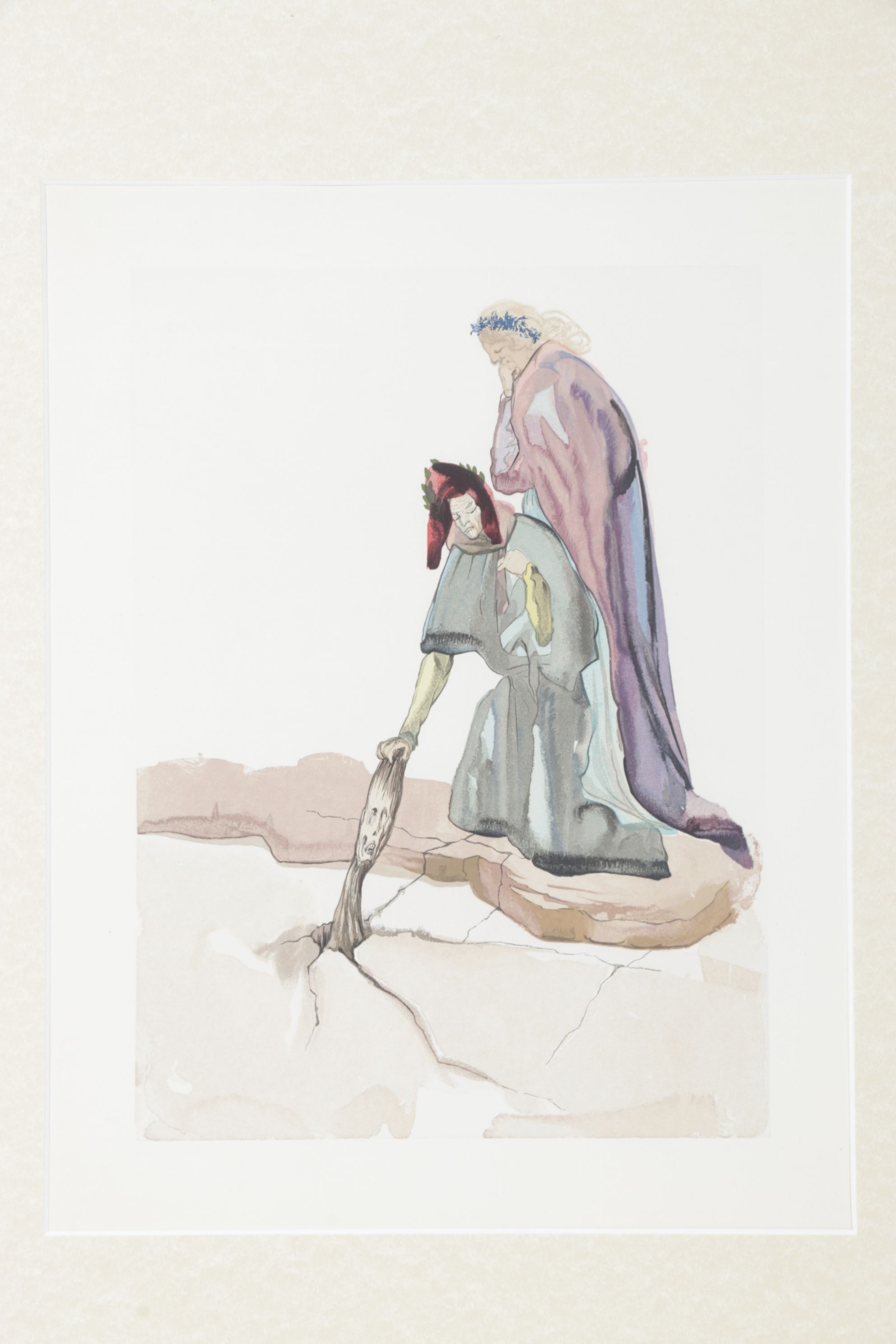 Salvador Dalí Wood Engraving "Les Traitres Envers Leurs Patrie"