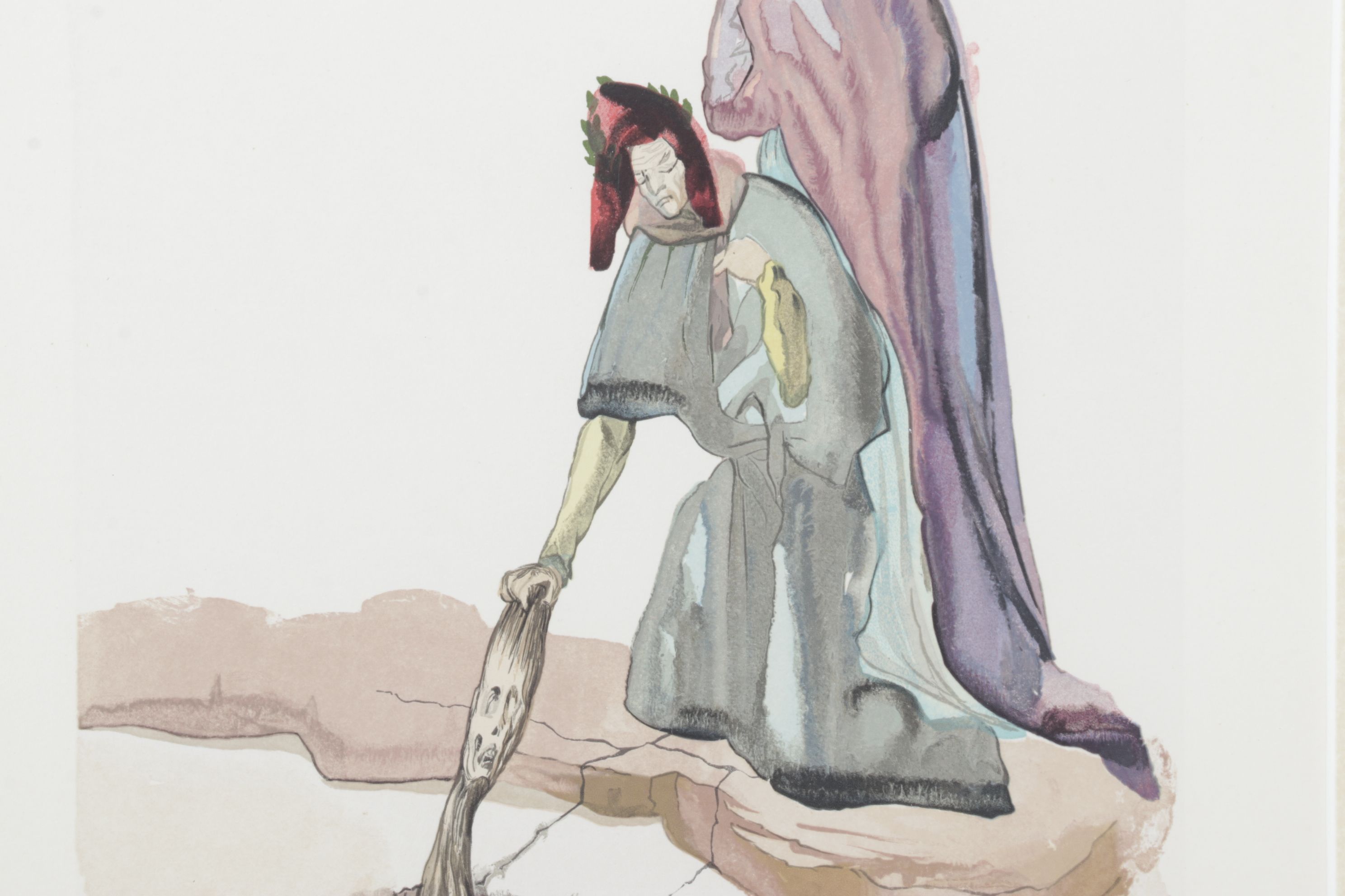 Salvador Dalí Wood Engraving "Les Traitres Envers Leurs Patrie"