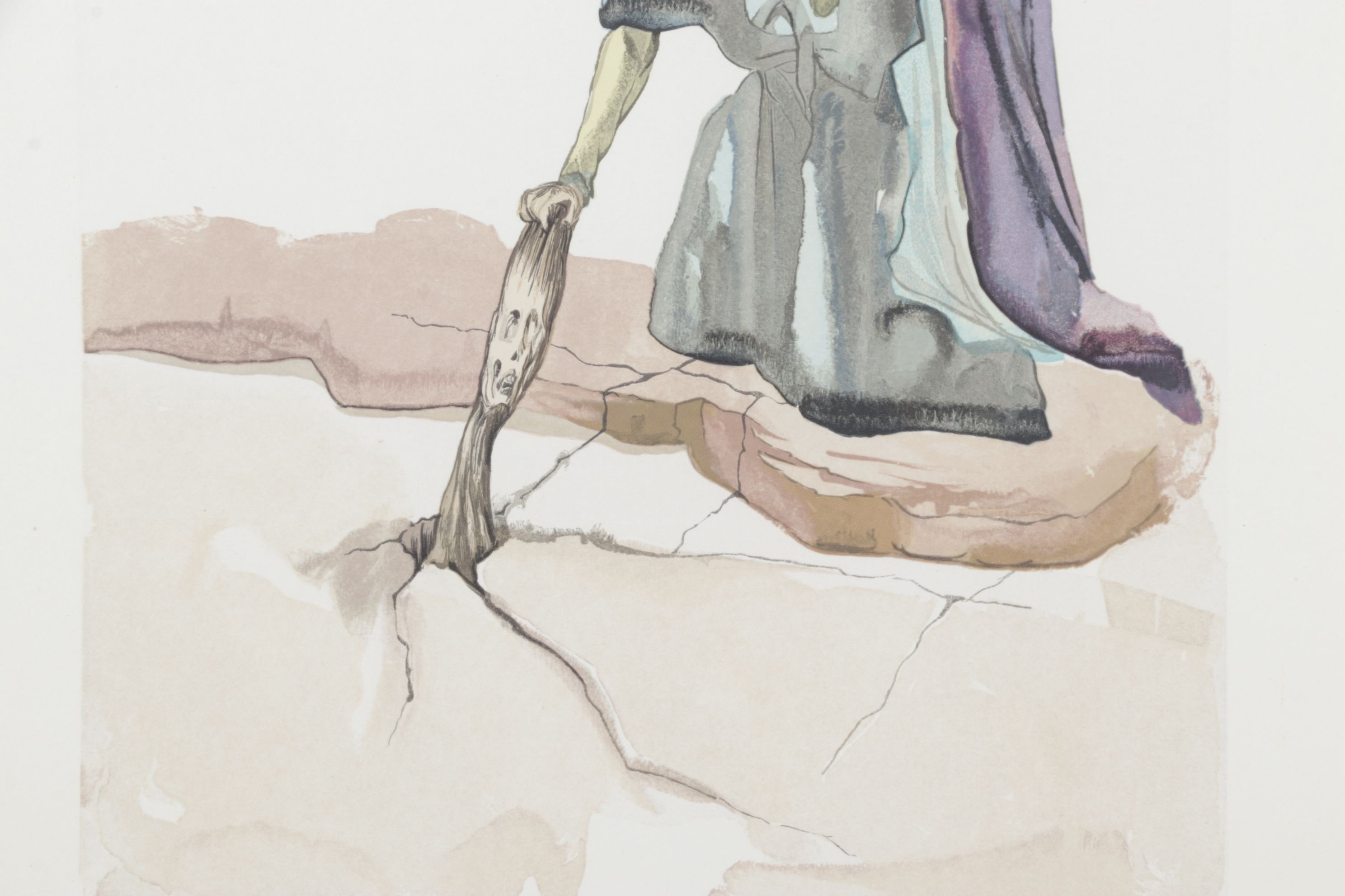 Salvador Dalí Wood Engraving "Les Traitres Envers Leurs Patrie"