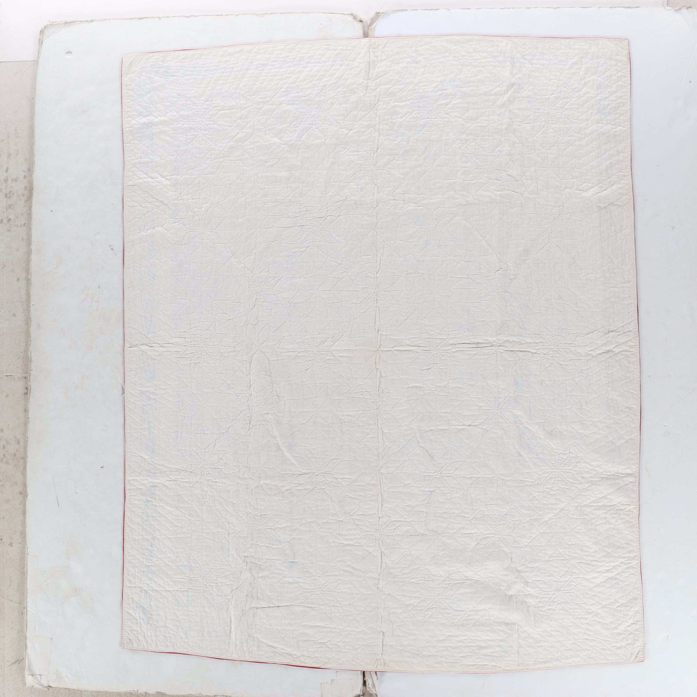 Red, White, and Blue "LeMoyne Stars" Quilt