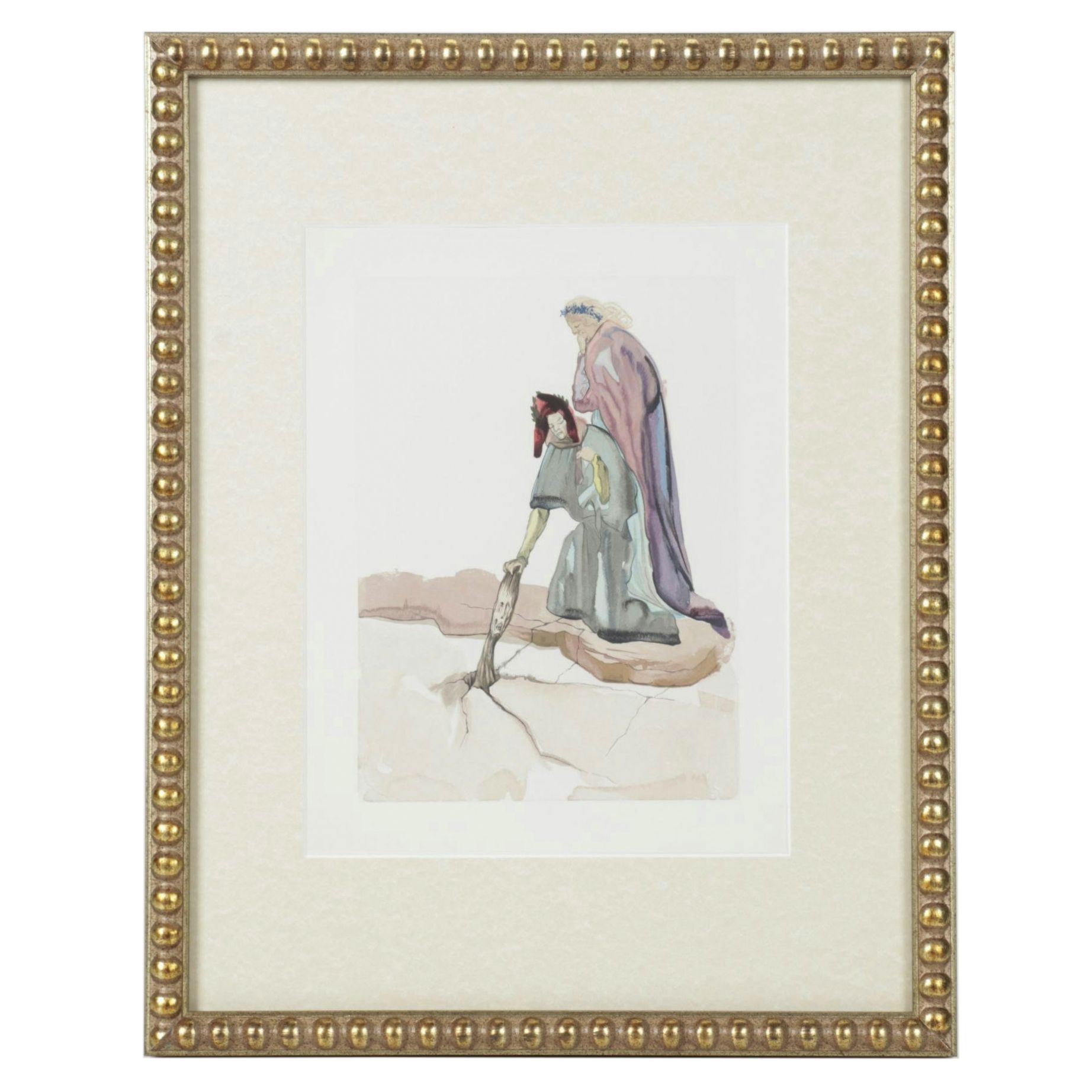 Salvador Dalí Wood Engraving "Les Traitres Envers Leurs Patrie"