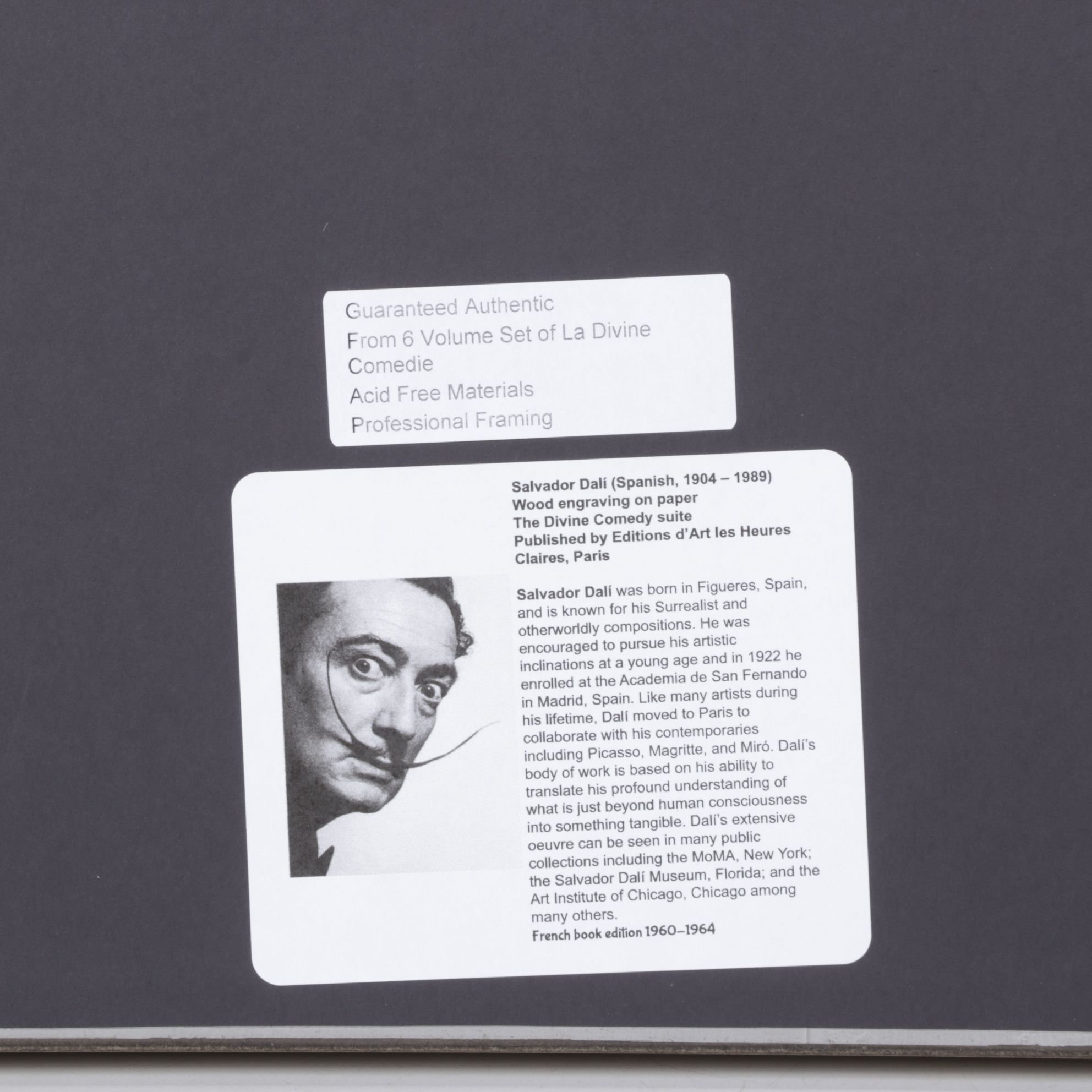 Salvador Dalí Wood Engraving "Les coléreux"