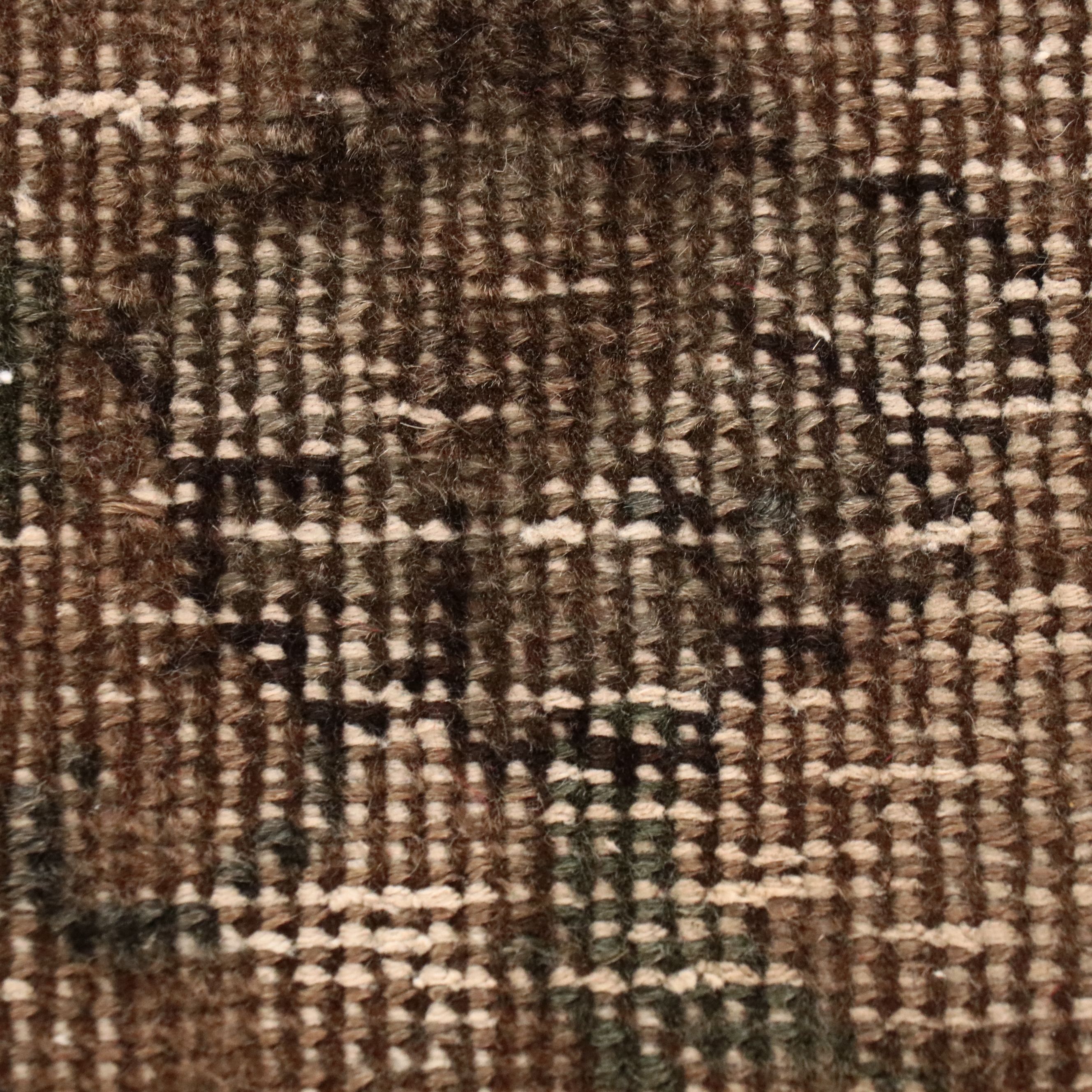 3'6 x 11' Hand-Knotted Turkish Oushak Rug Remnant