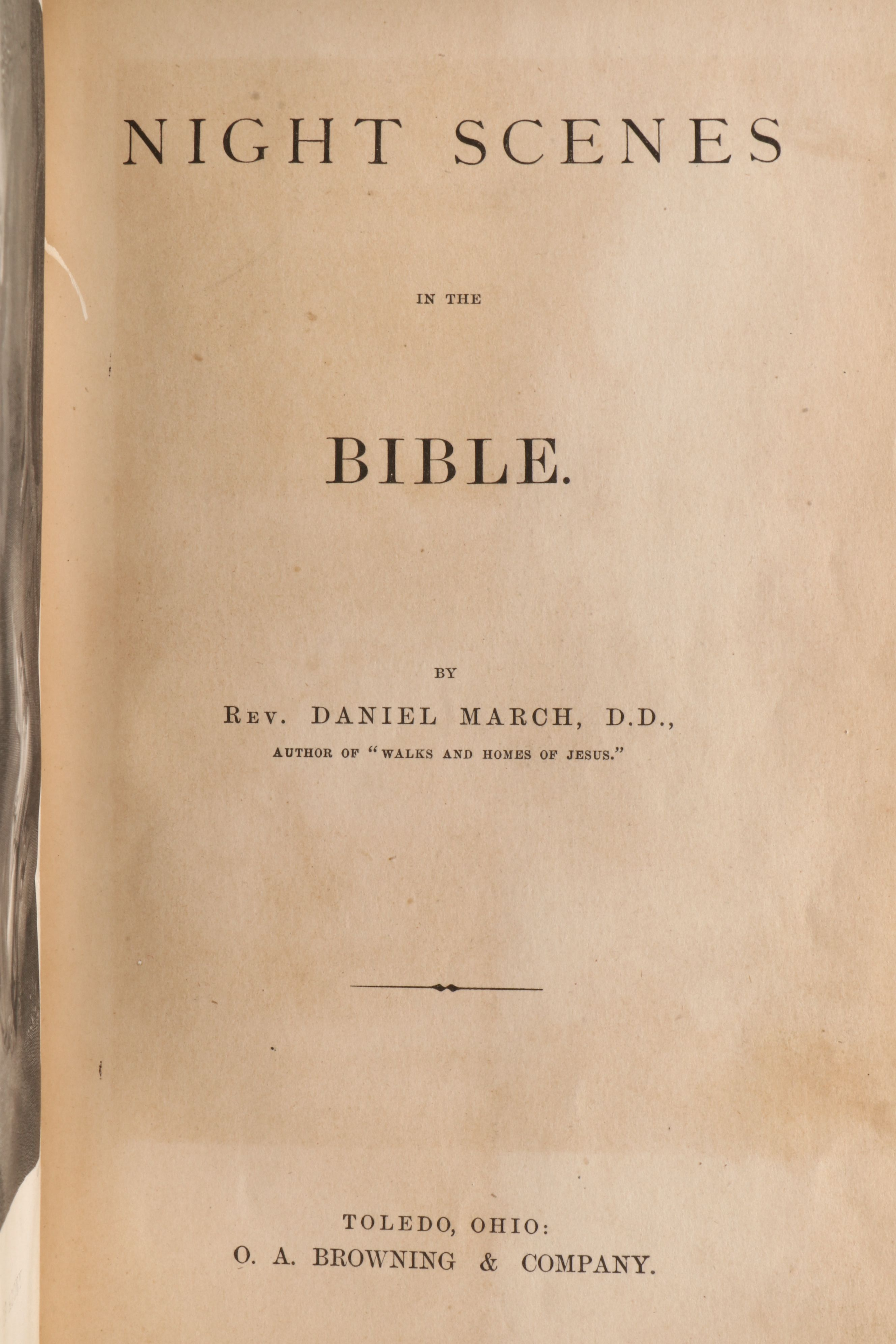 "Night Scenes in the Bible" by Rev. Daniel March, 1868