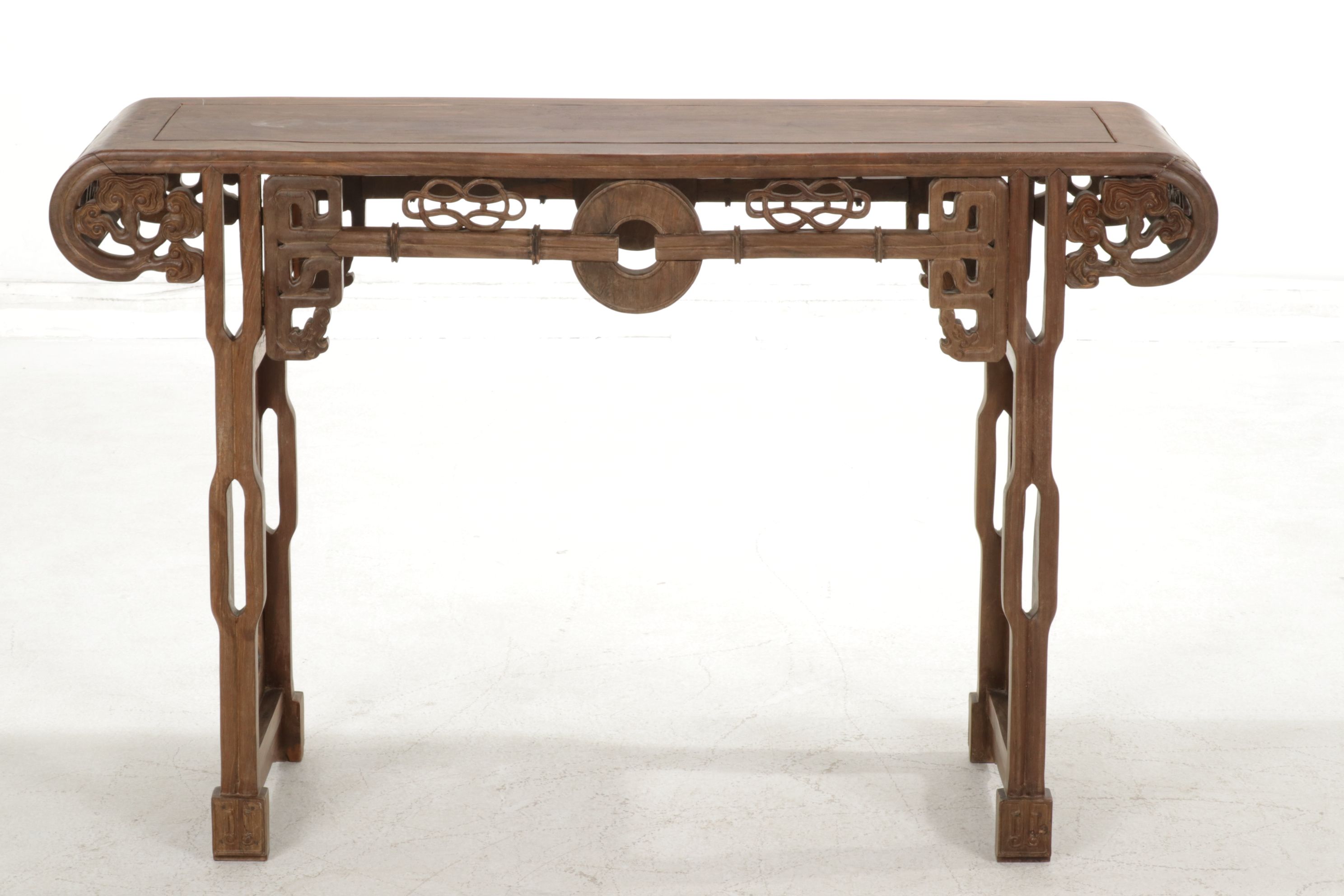 Chinese Hand-Carved Ming Style Rosewood Altar Table, Early to Mid-20th Century