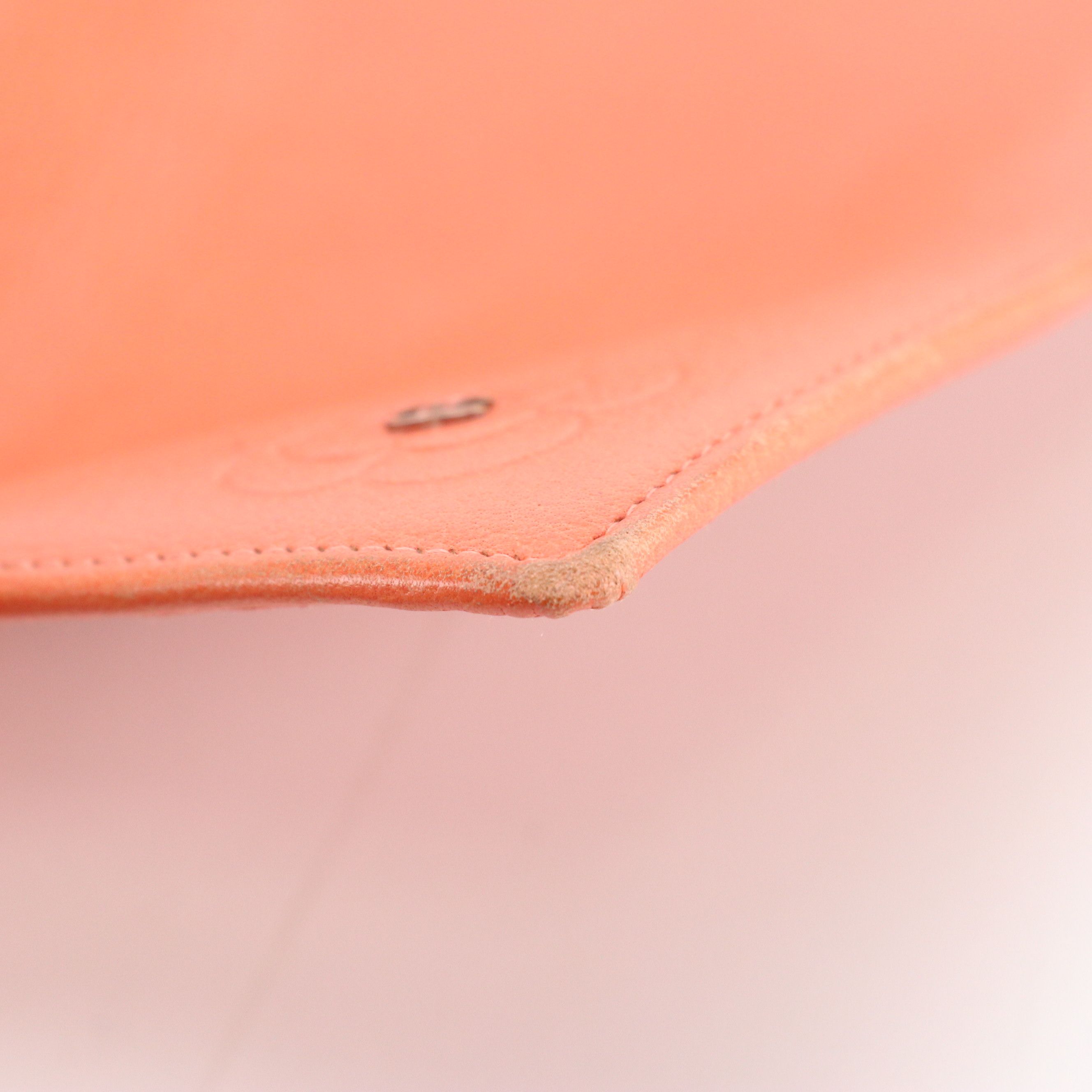 Chanel Camellia Embossed L Yen Wallet in Goatskin Leather with Gift Box