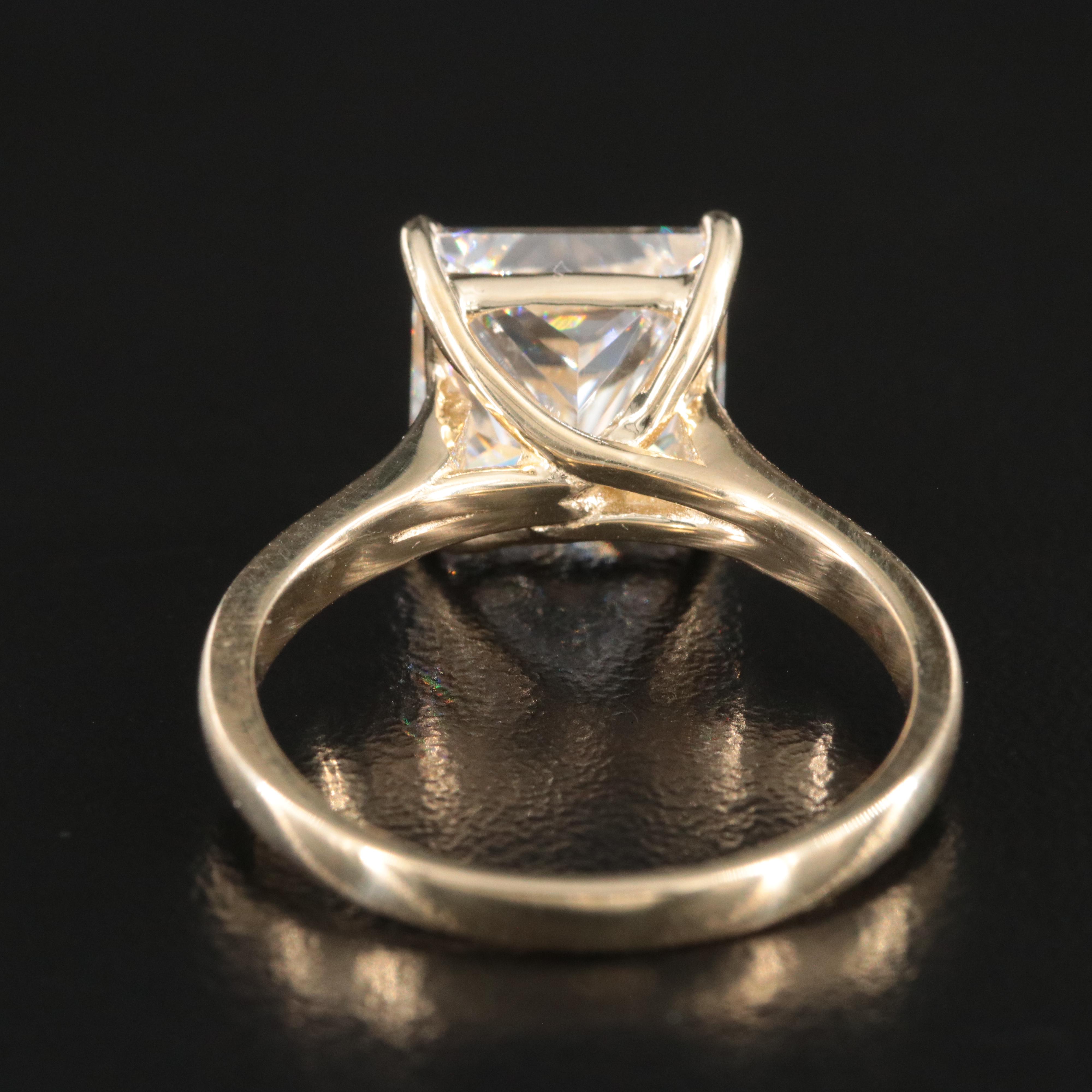 14K 5.00 CT Lab Grown Diamond Solitaire Ring with IGI Report