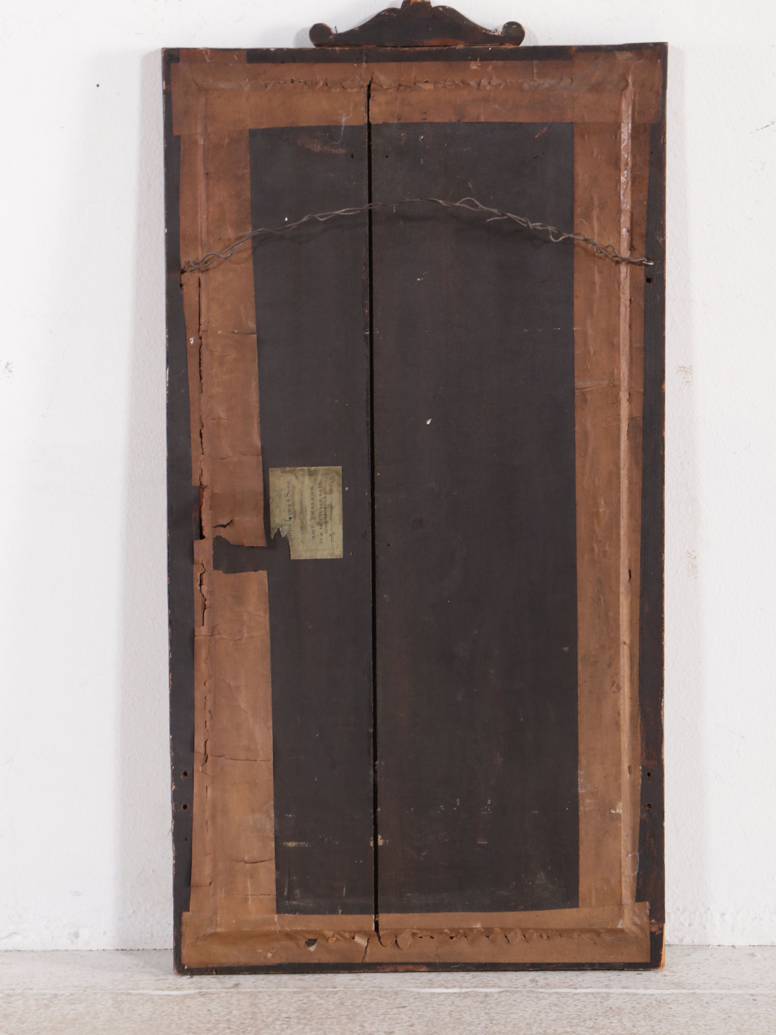 Charles Lowe & Sons English Adams Style Carved Giltwood Wall Mirror