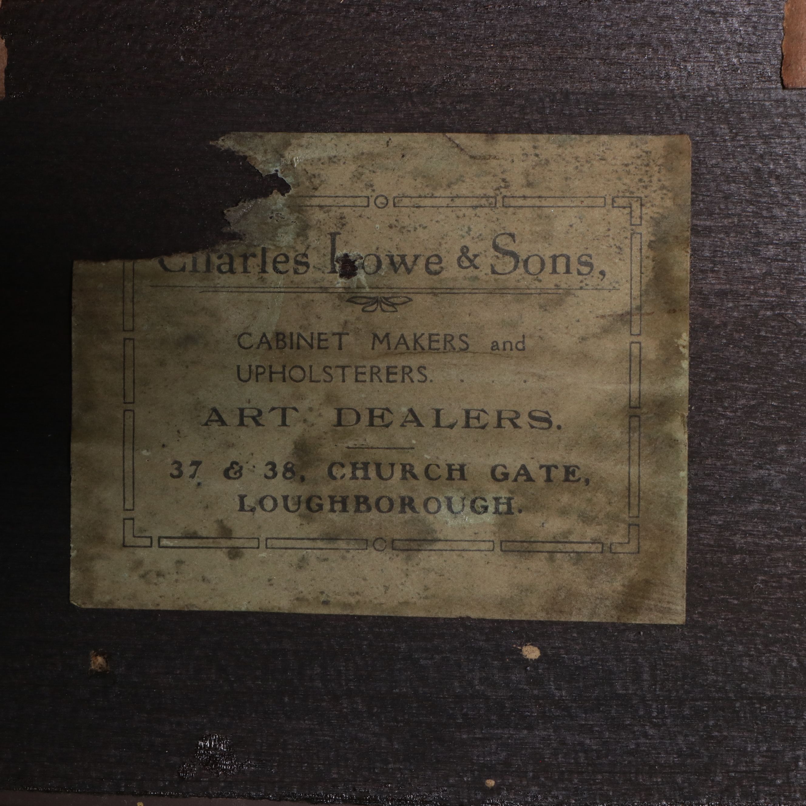 Charles Lowe & Sons English Adams Style Carved Giltwood Wall Mirror