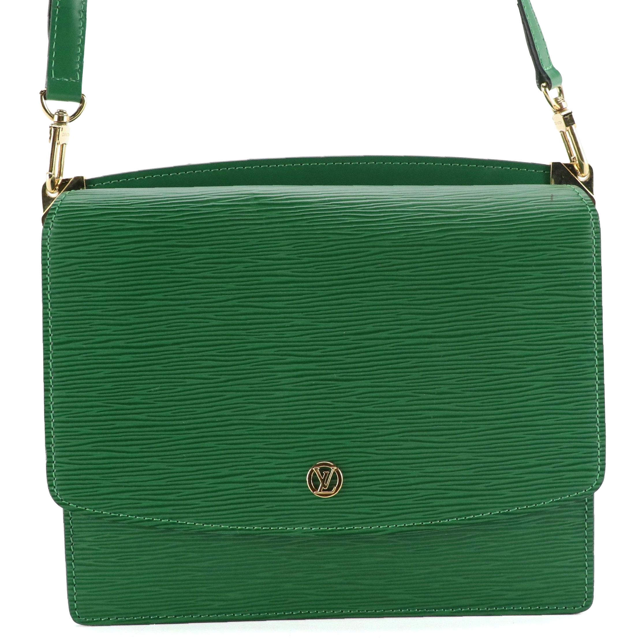 Louis Vuitton Grenelle Crossbody Bag in Borneo Green Epi & Smooth Leather