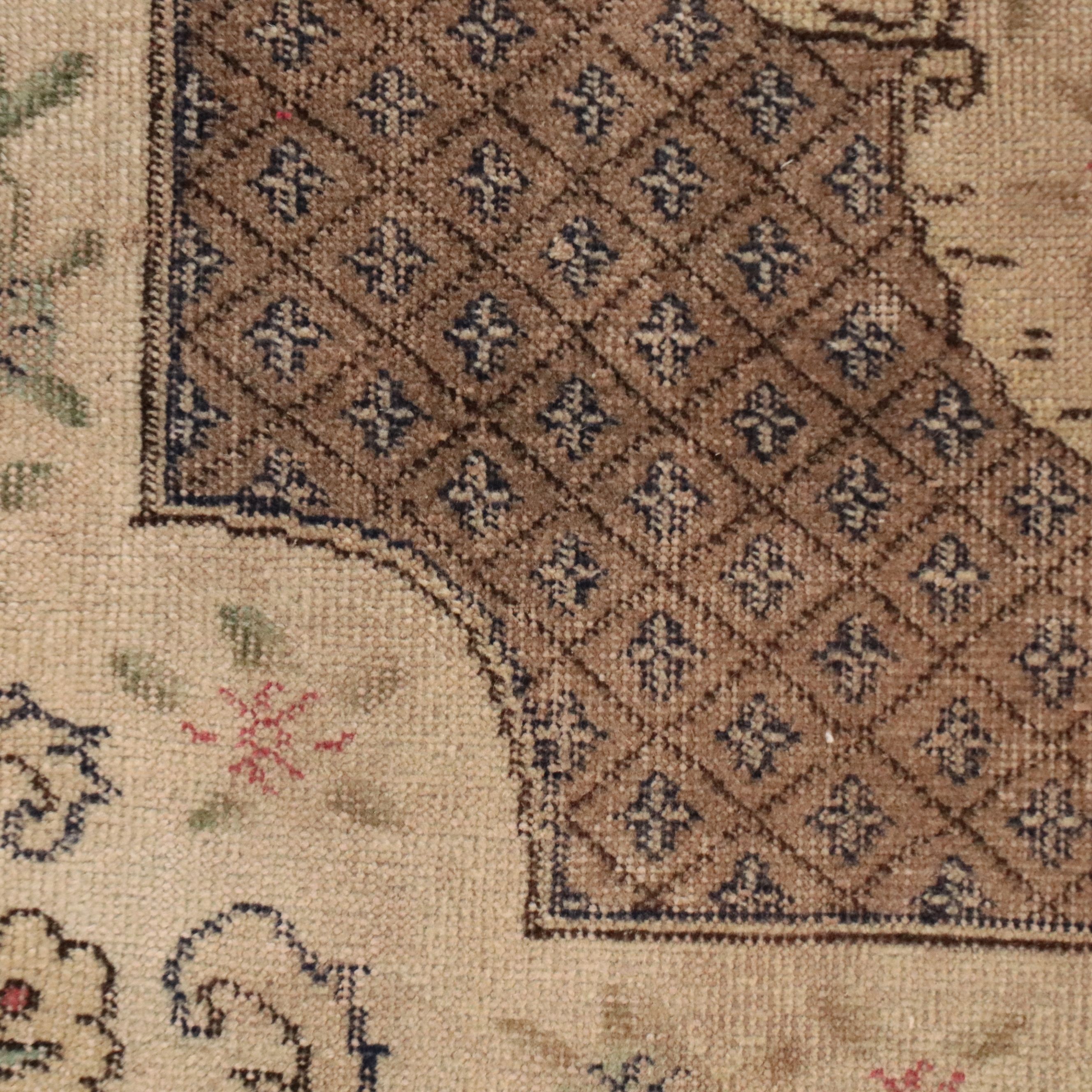 3'8 x 7' Hand-Knotted Turkish Sivas Area Rug