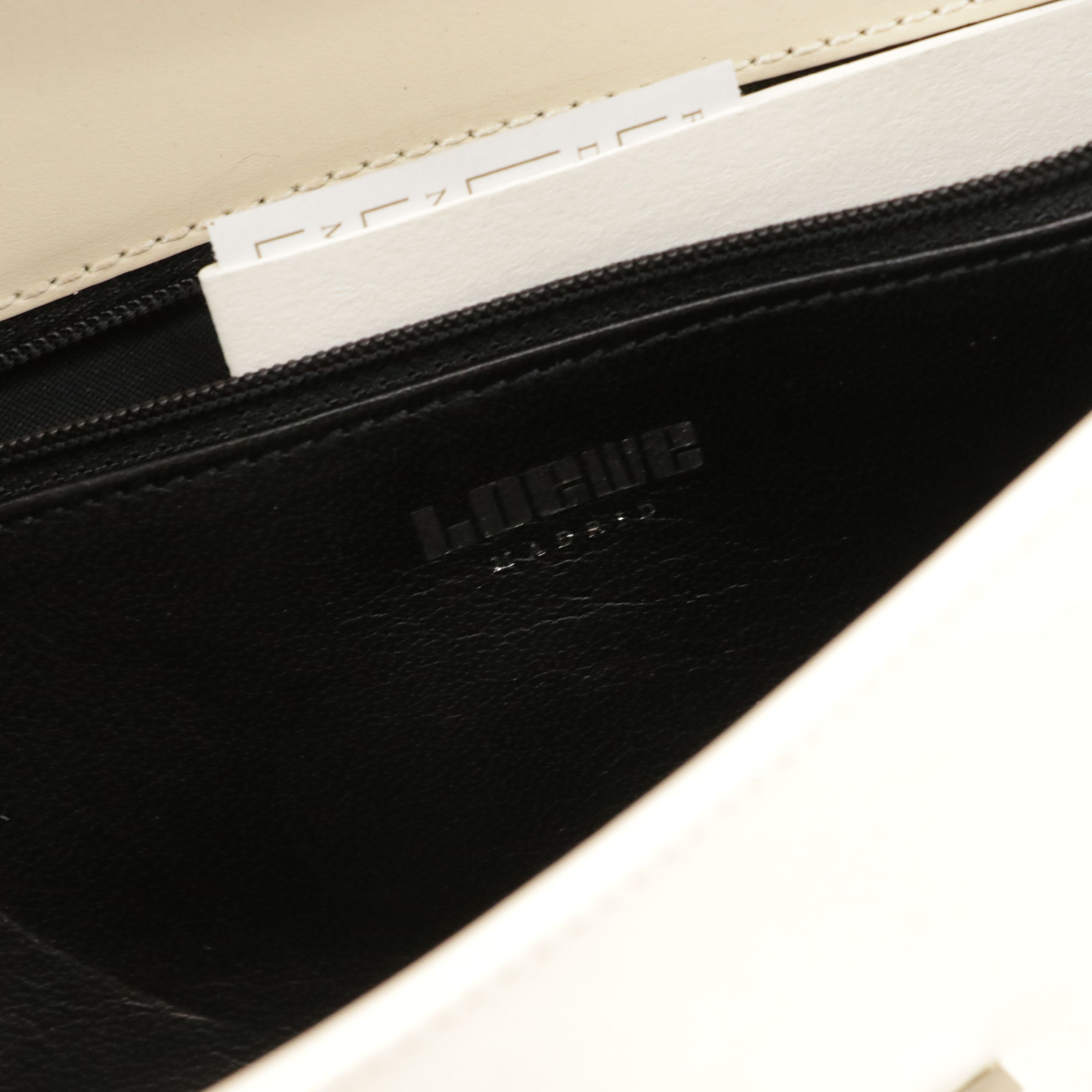 Loewe Bicolor Leather Front-Flap Clutch Bag with Detachable Strap