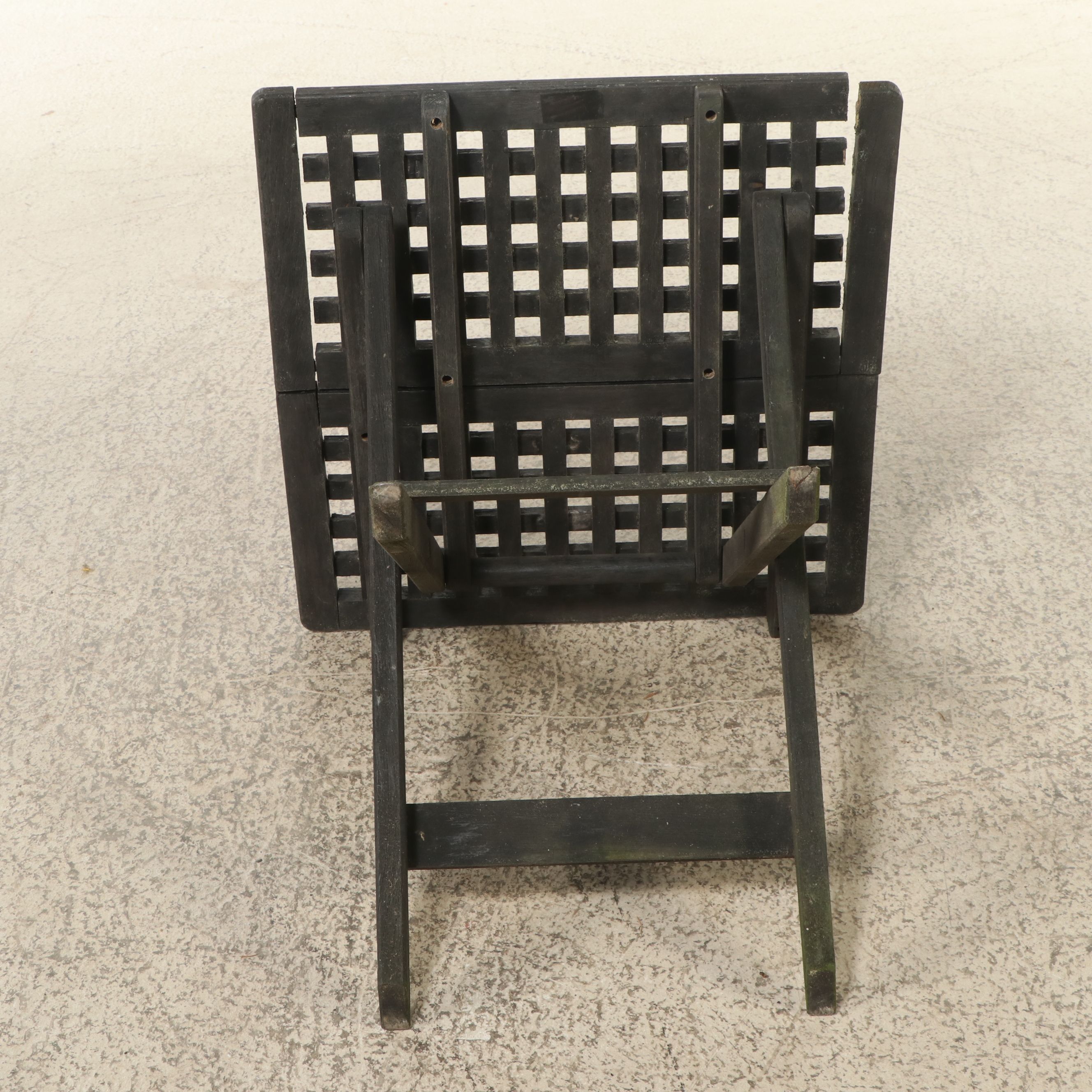 Pair of PE Rattan Wicker Armchairs with Black Stained Wood Accent Table