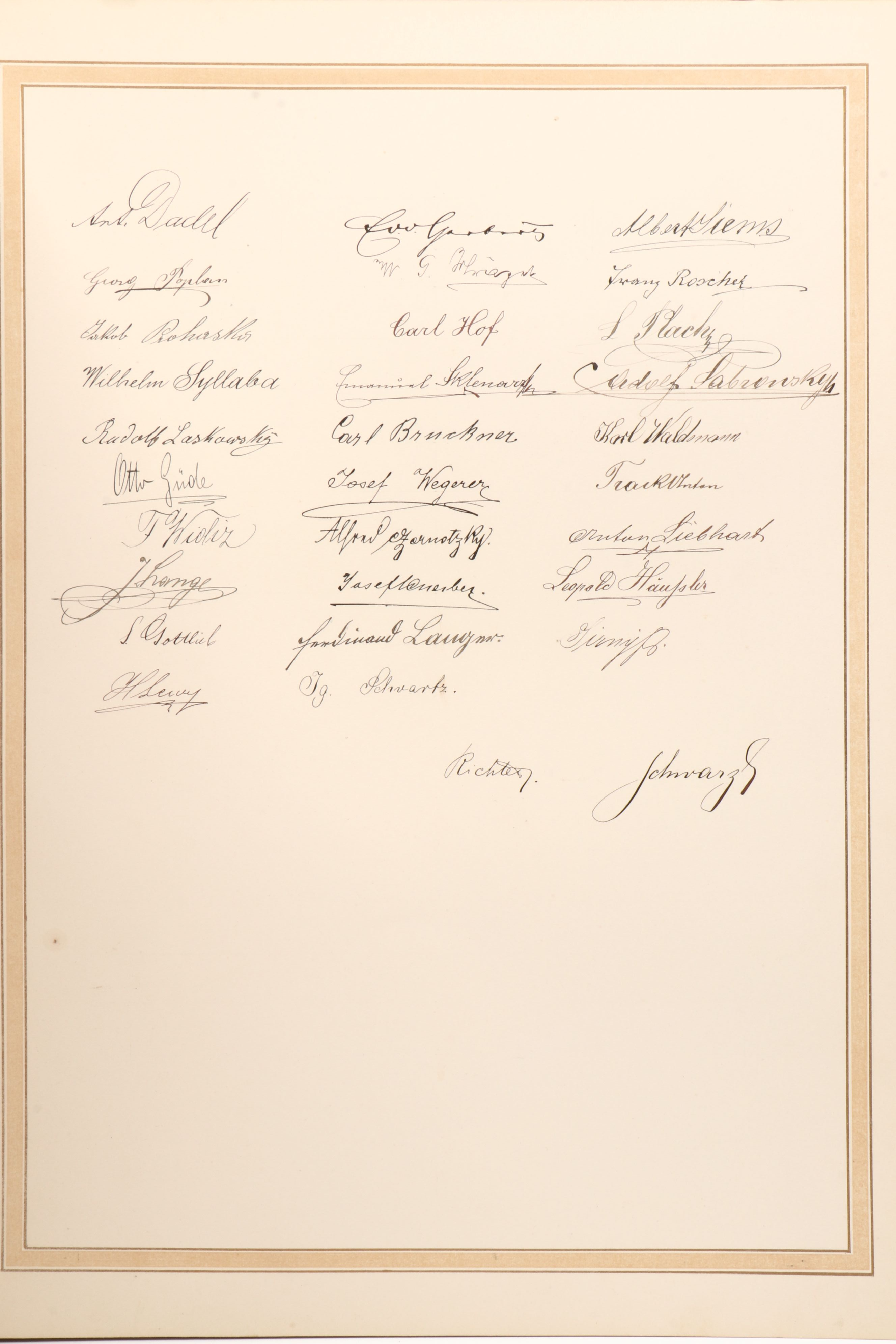 Internationalen Elektrizitätsgesellschaft Testimonial to Gotthold Stern, 1900