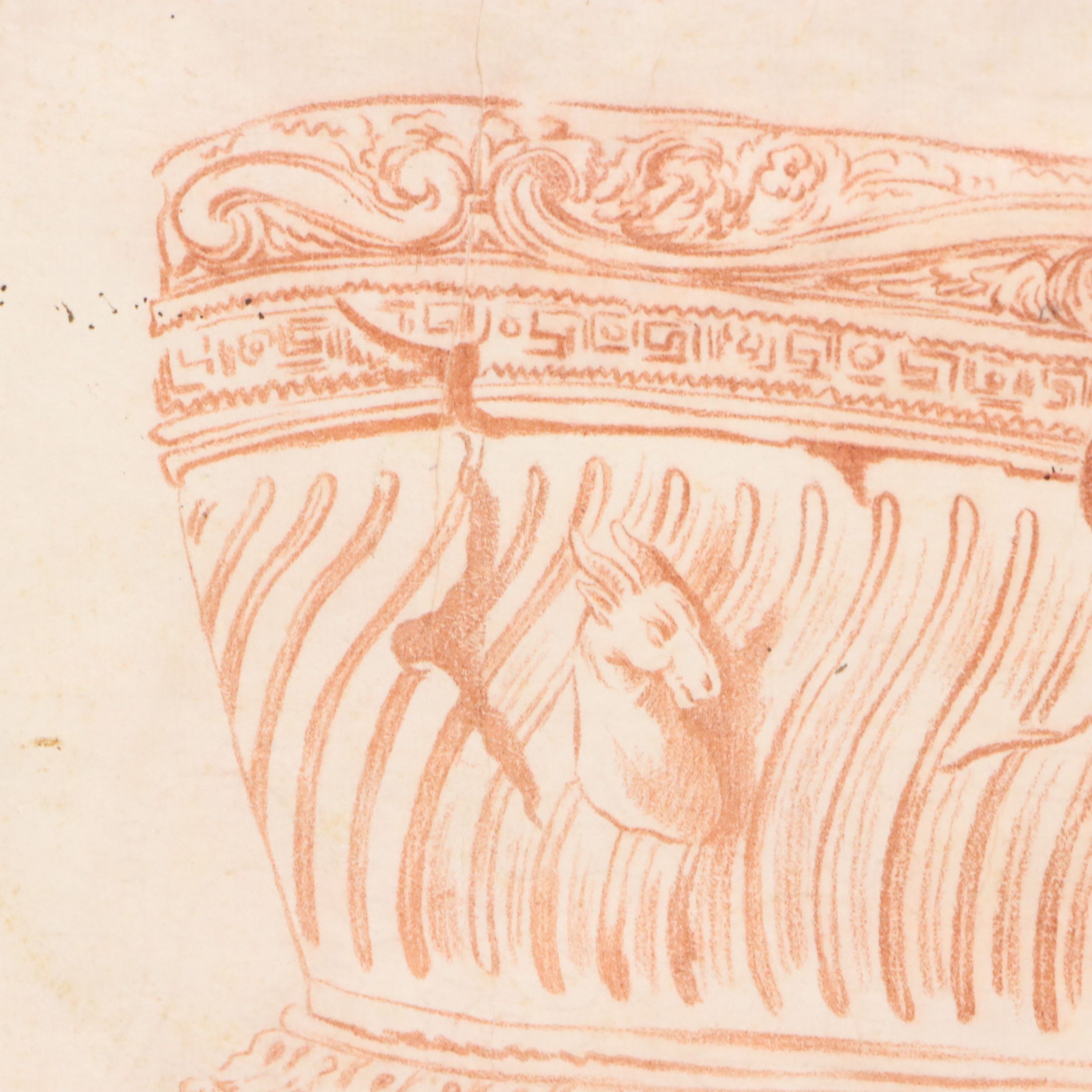 Portfolio of Drawings of Classical Figures, Ornamental Objects and More