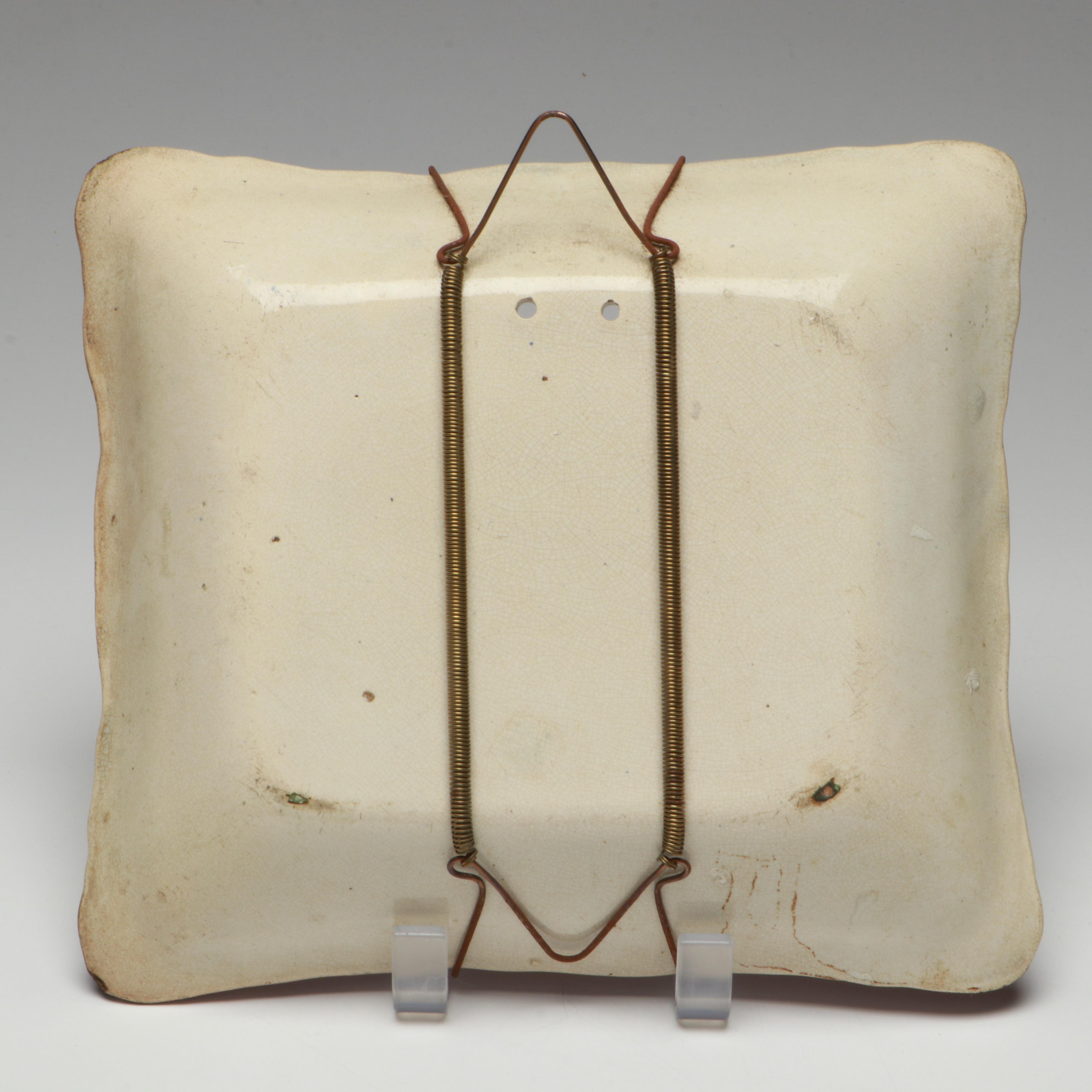 Sunderland Victorian English Lustre Wall Plaques, Late 19th Century