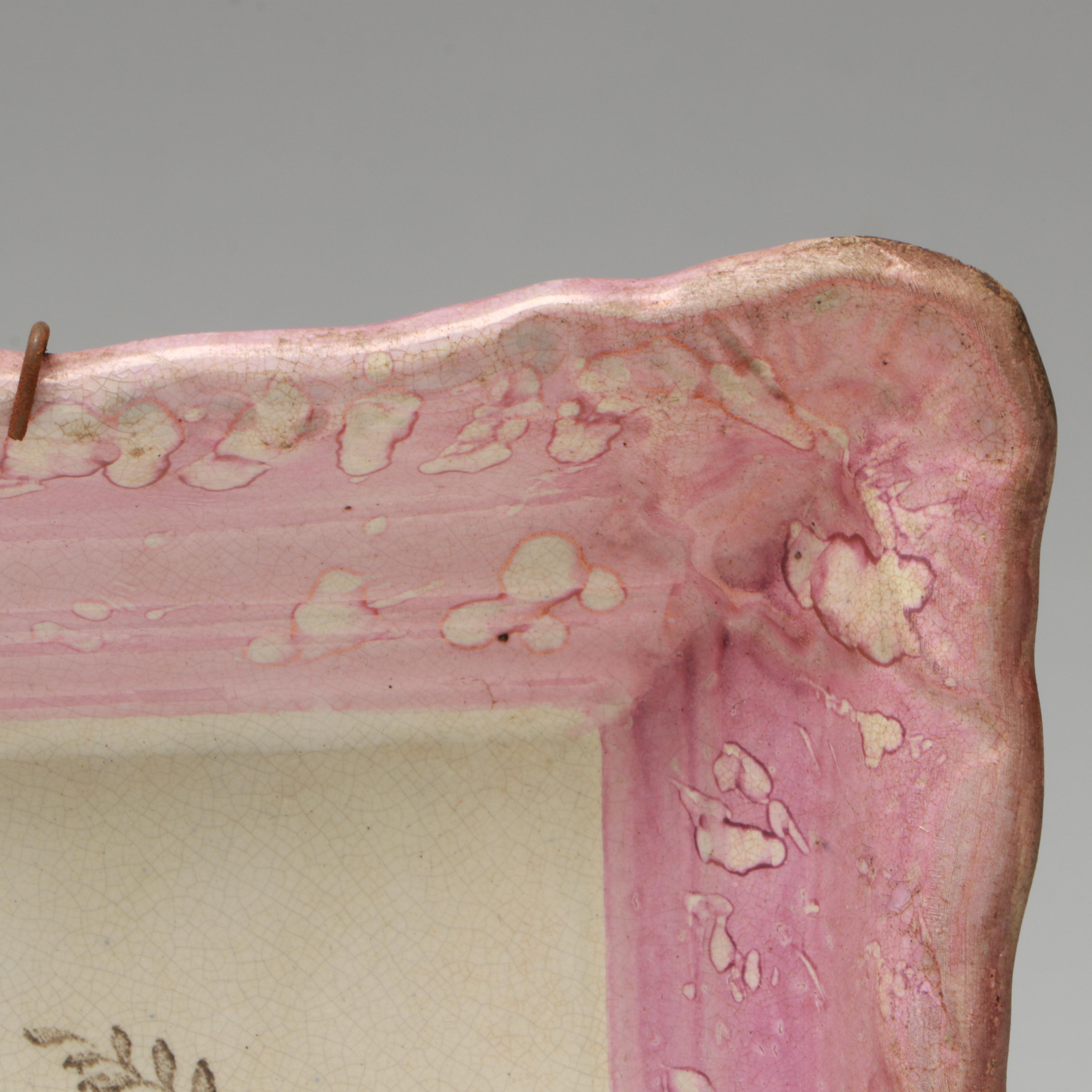 Sunderland Victorian English Lustre Wall Plaques, Late 19th Century