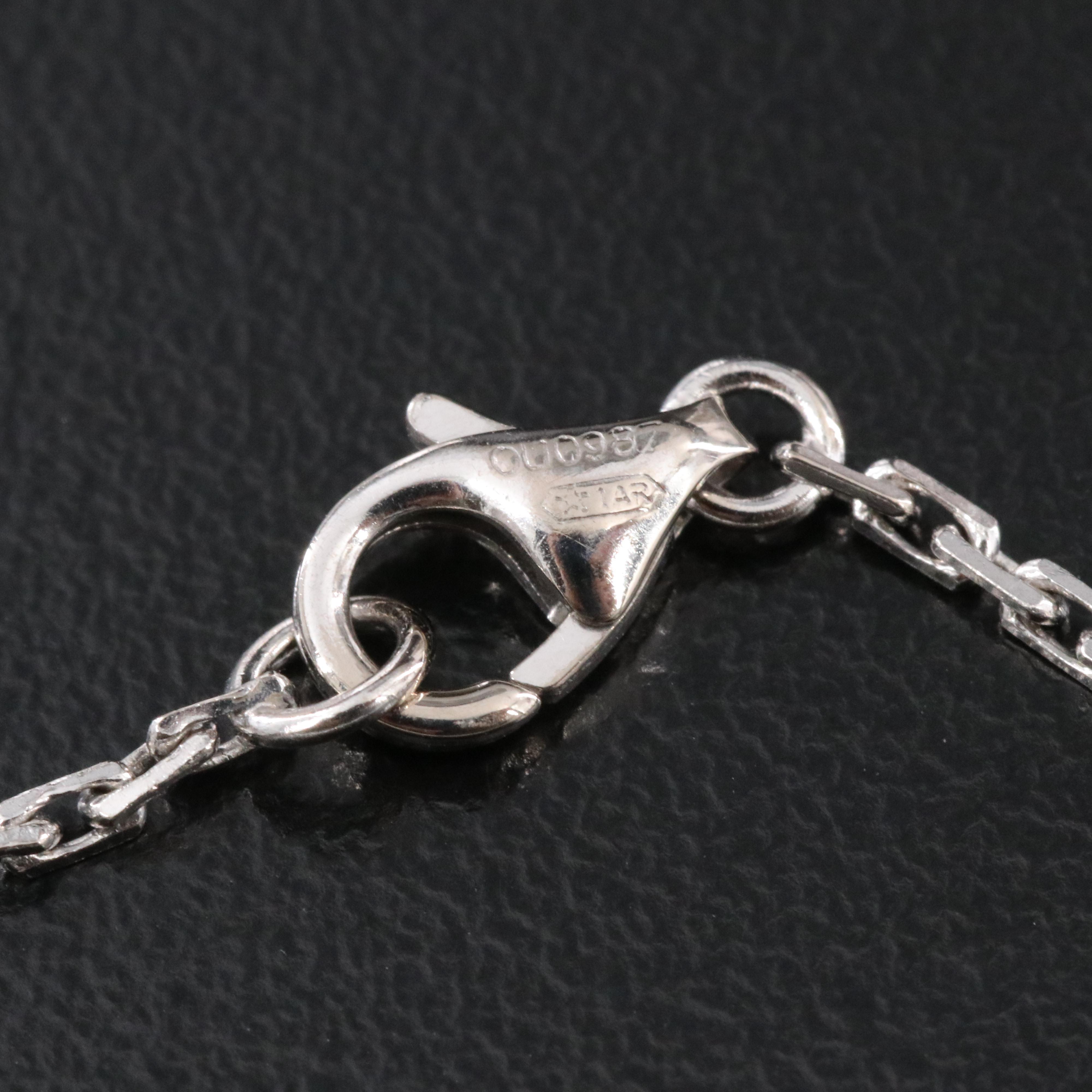 Cartier Baby Love 18K Ceramic and Diamond Necklace