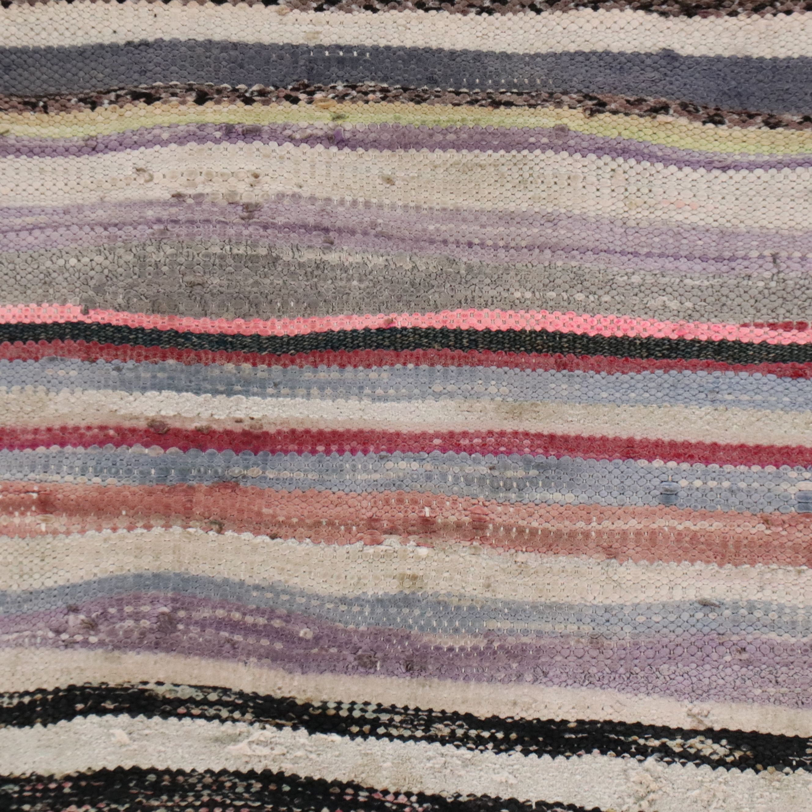 4' x 8'3 Handwoven Berber Striped Area Rug