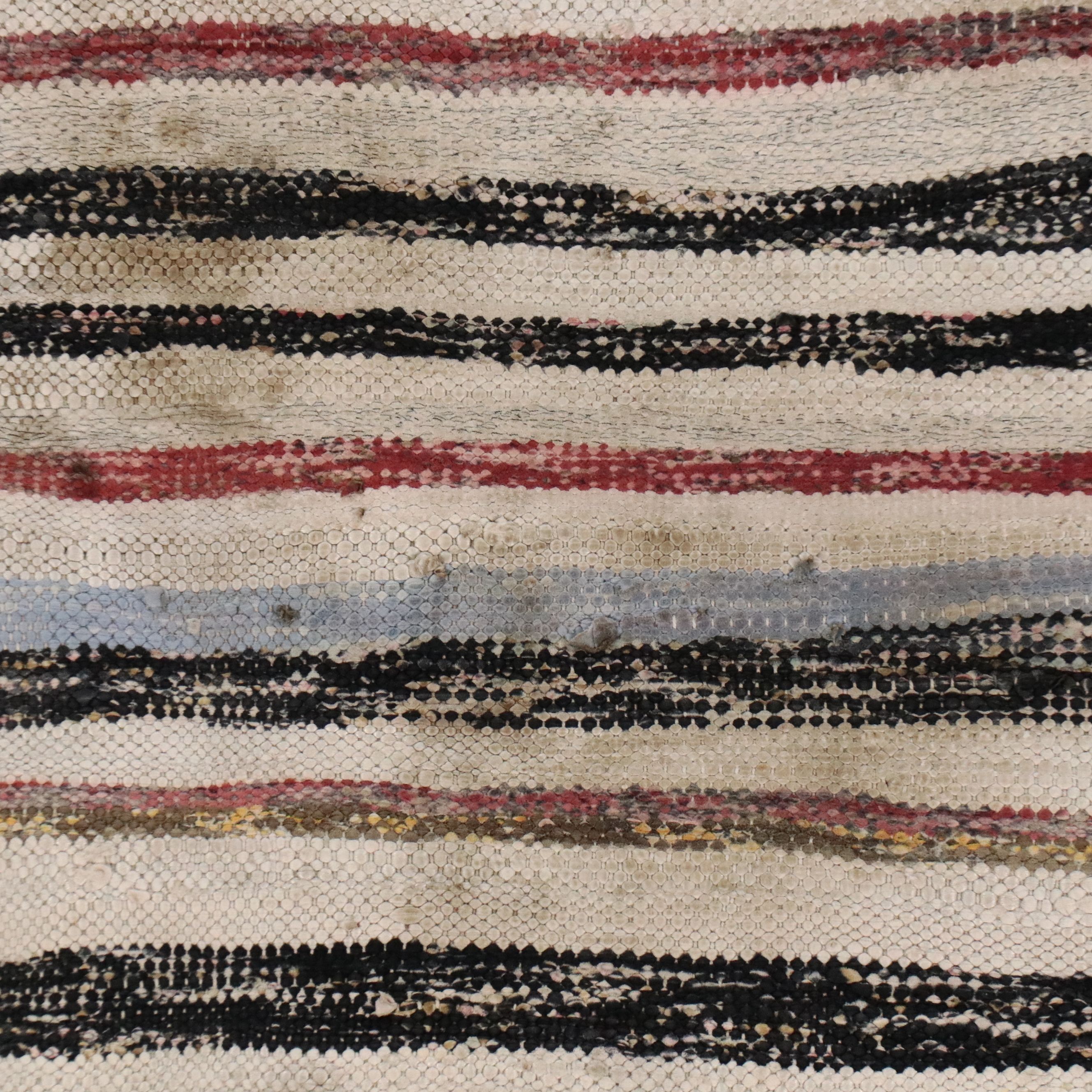 4' x 8'3 Handwoven Berber Striped Area Rug