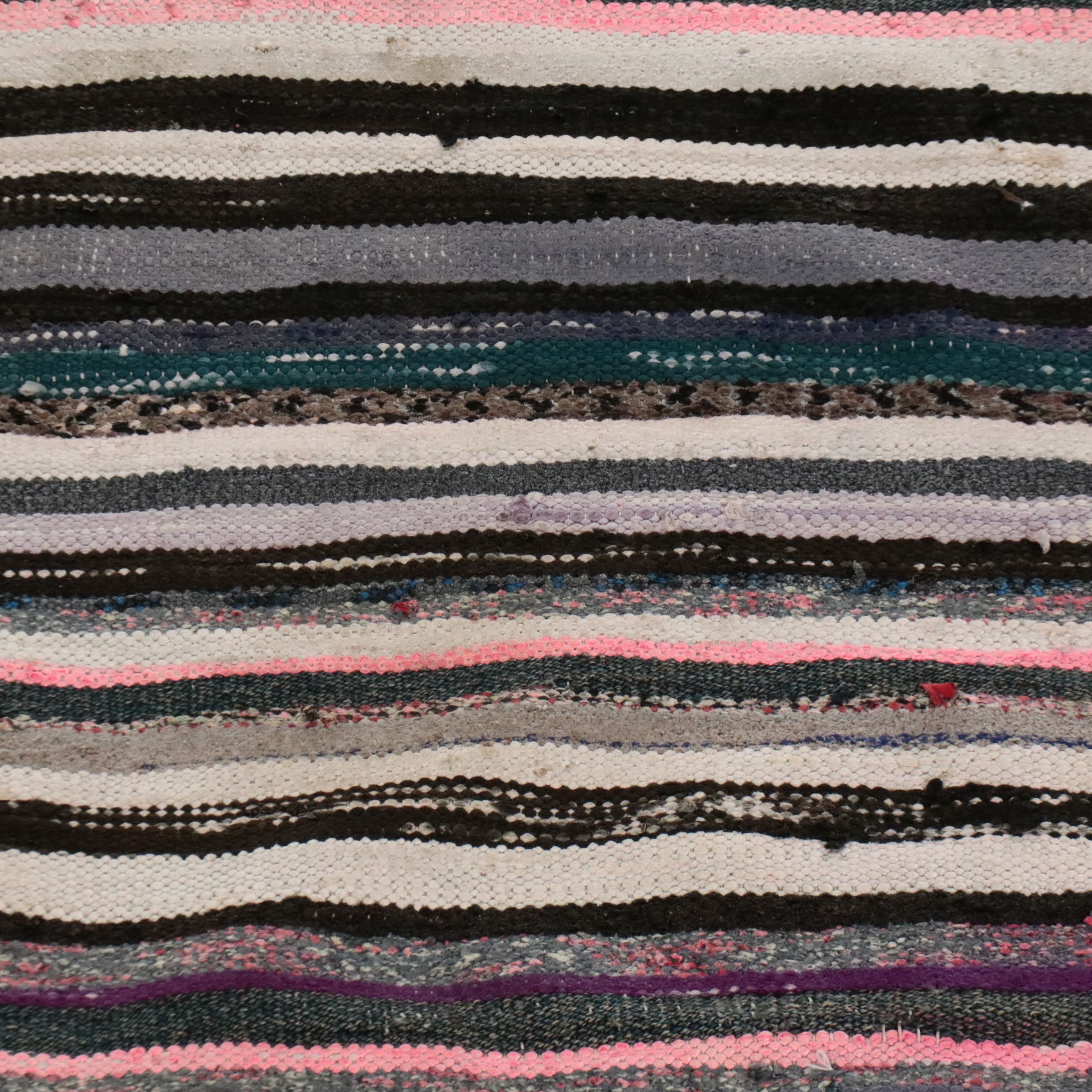 4' x 8'3 Handwoven Berber Striped Area Rug