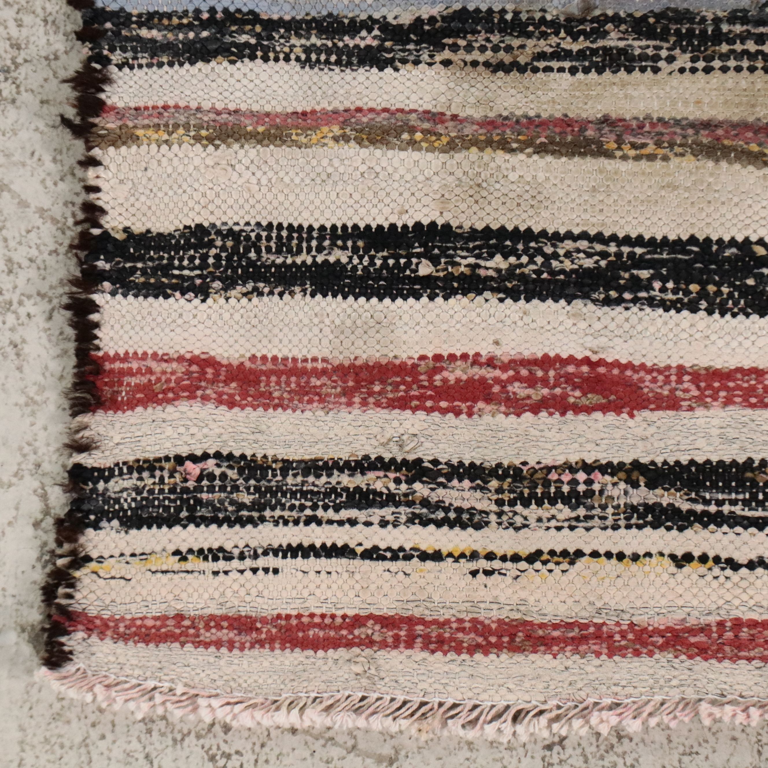 4' x 8'3 Handwoven Berber Striped Area Rug