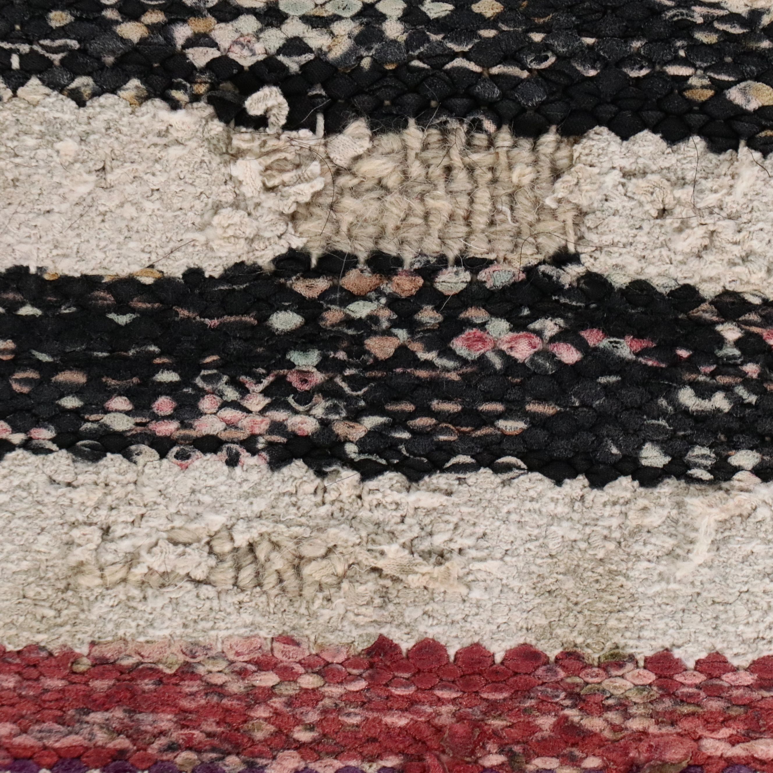 4' x 8'3 Handwoven Berber Striped Area Rug