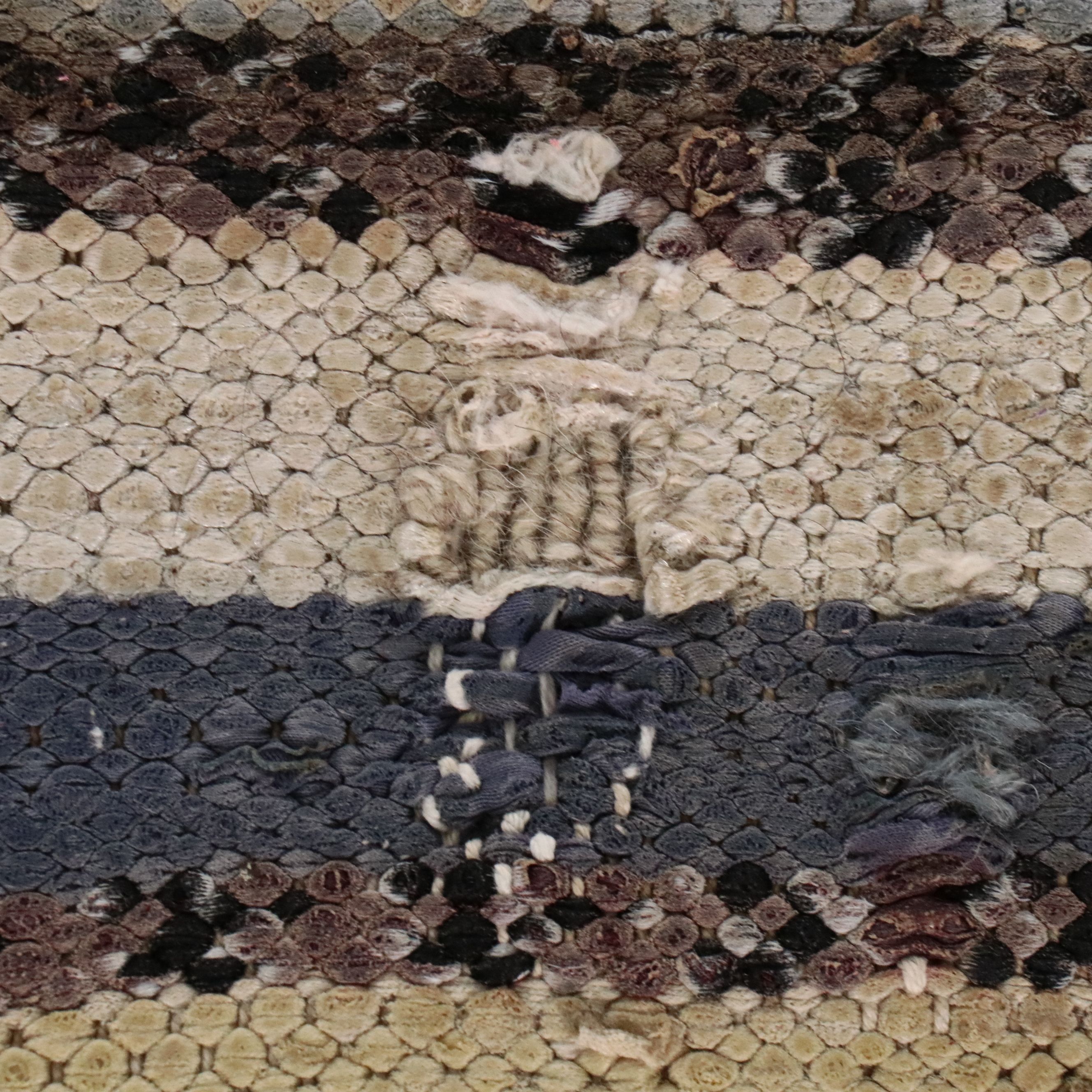 4' x 8'3 Handwoven Berber Striped Area Rug