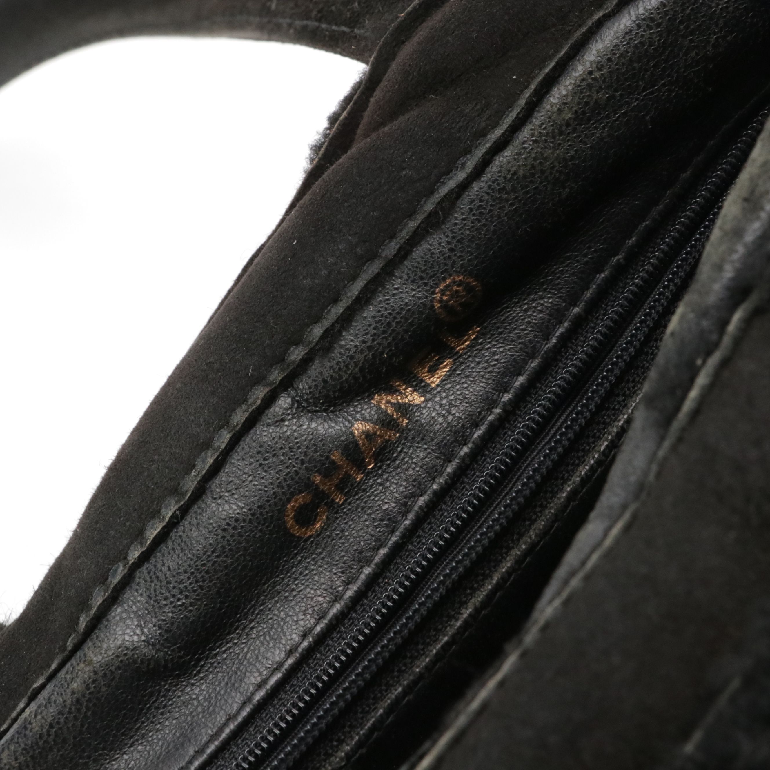 Chanel Sheepskin and Suede Tote Bag