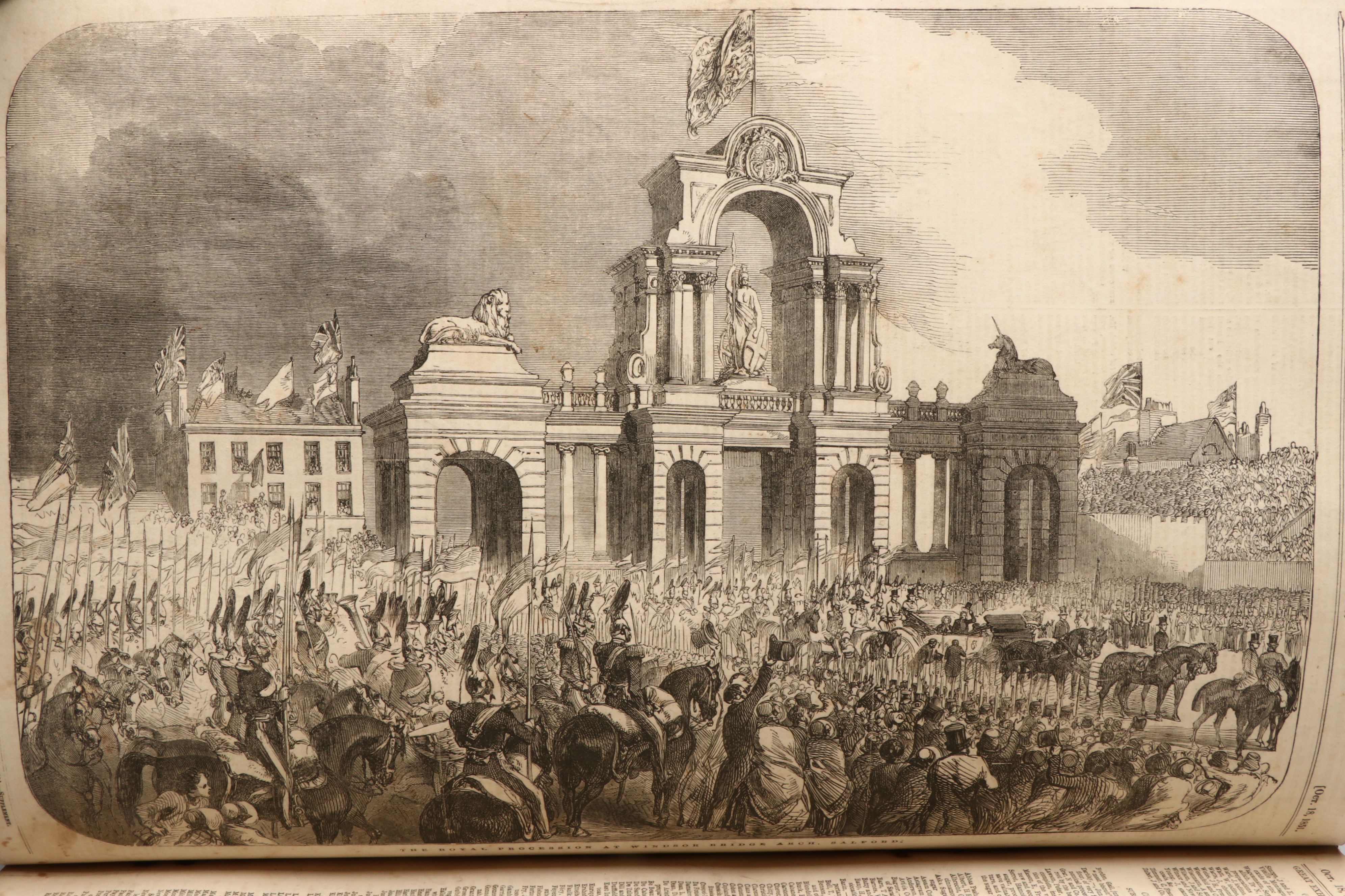 "The Illustrated London News" and "Gleason's Pictorial" Bound Magazine Issues