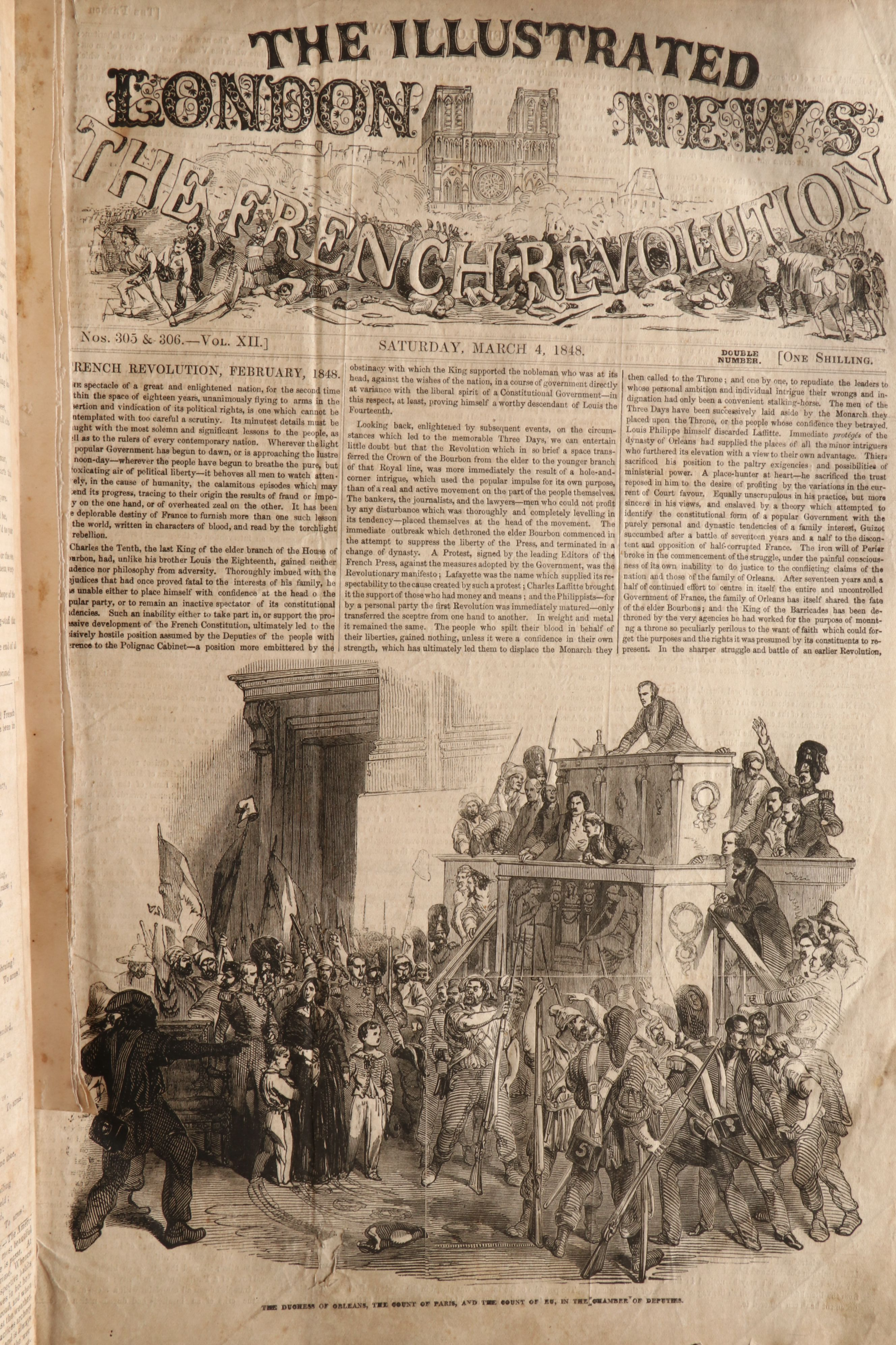 "The Illustrated London News" and "Gleason's Pictorial" Bound Magazine Issues