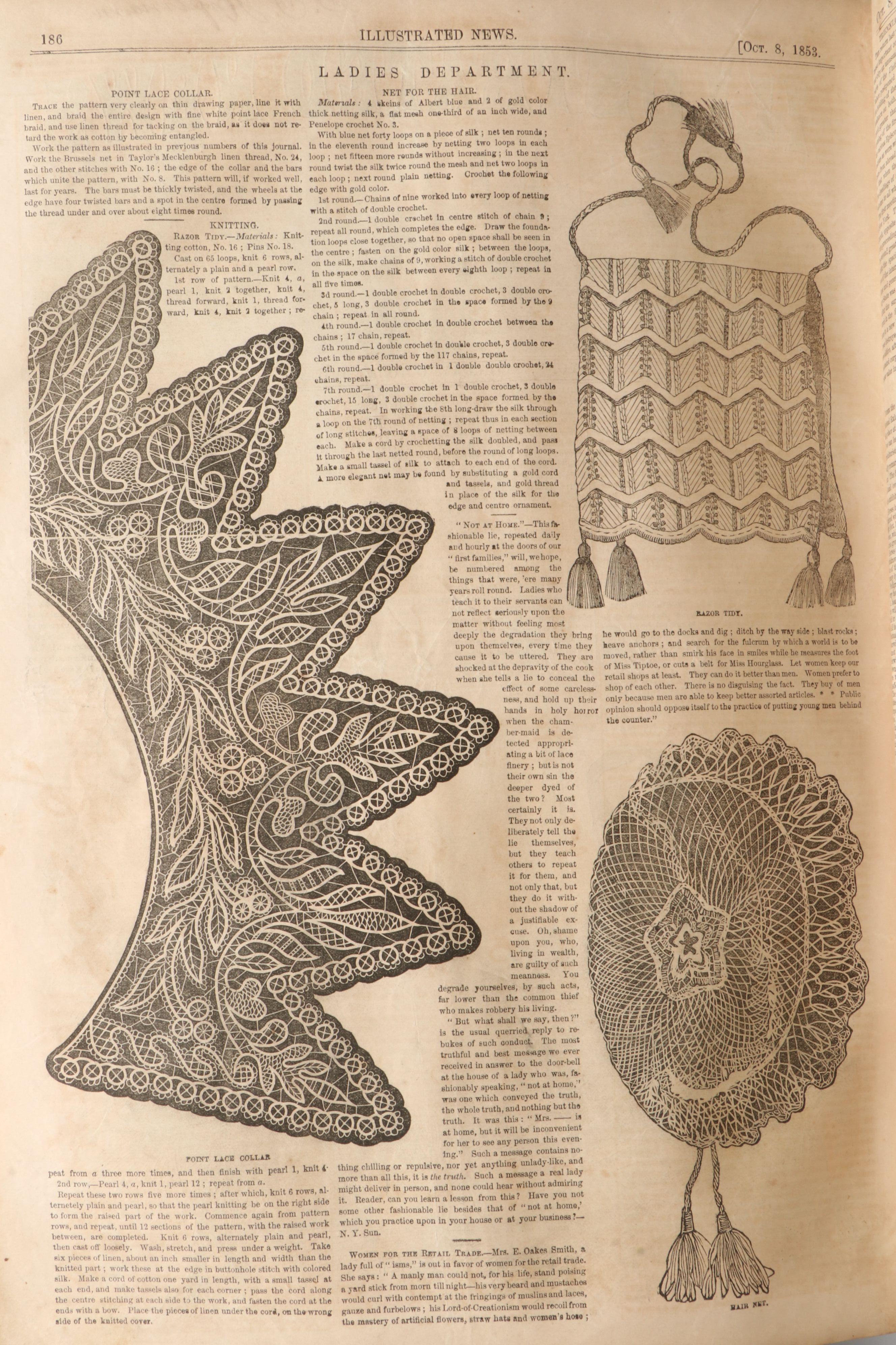 "The Illustrated London News" and "Gleason's Pictorial" Bound Magazine Issues