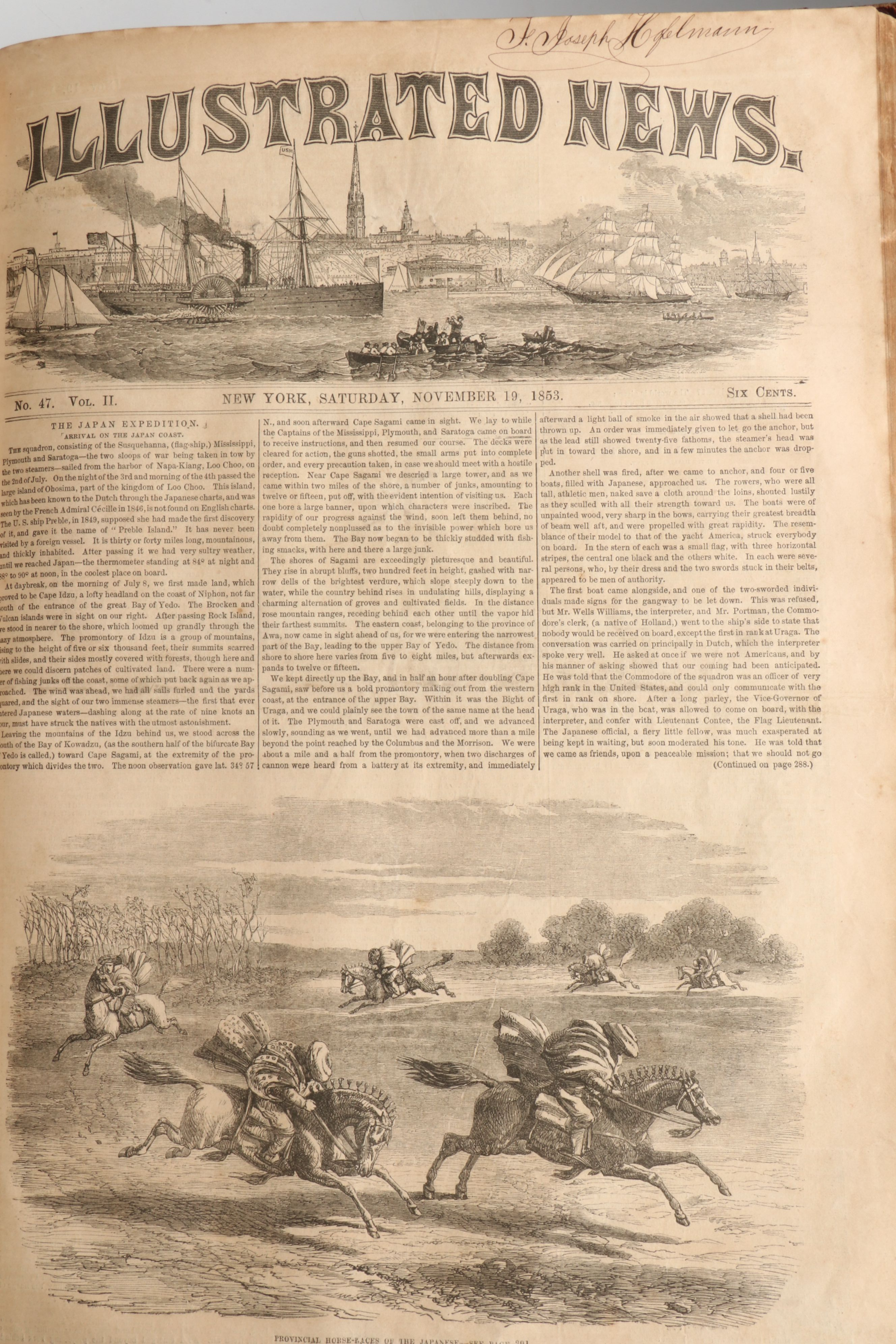 "The Illustrated London News" and "Gleason's Pictorial" Bound Magazine Issues