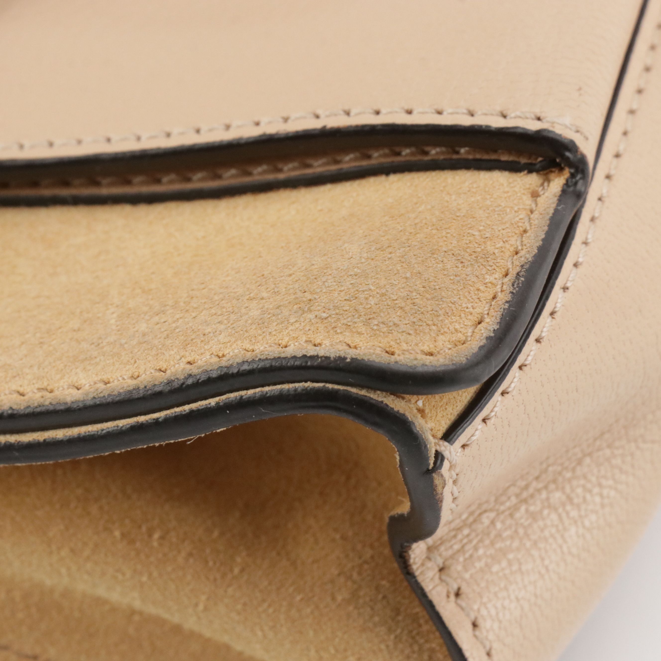 Givenchy GV3 Small Crossbody Bag in Nude Goatskin and Tan Suede