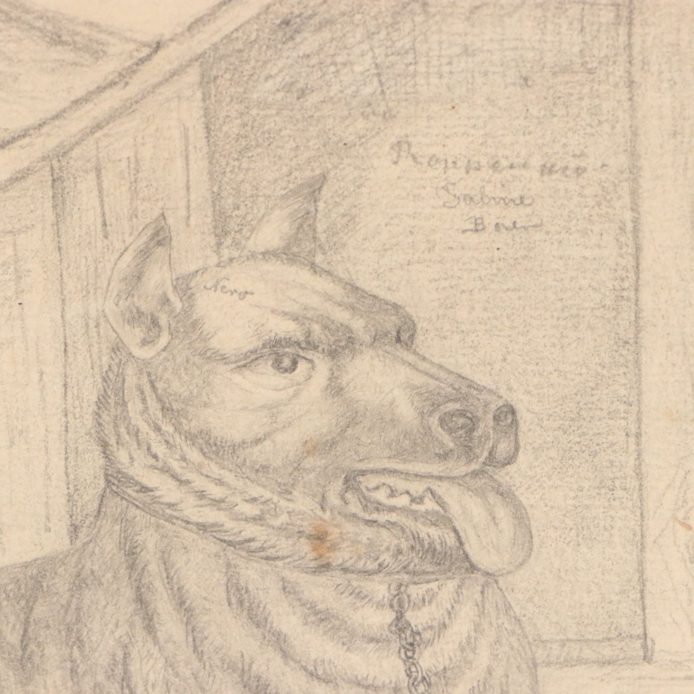 Portfolio of Mixed Media Drawings of Landscape Studies and More, 19th Century