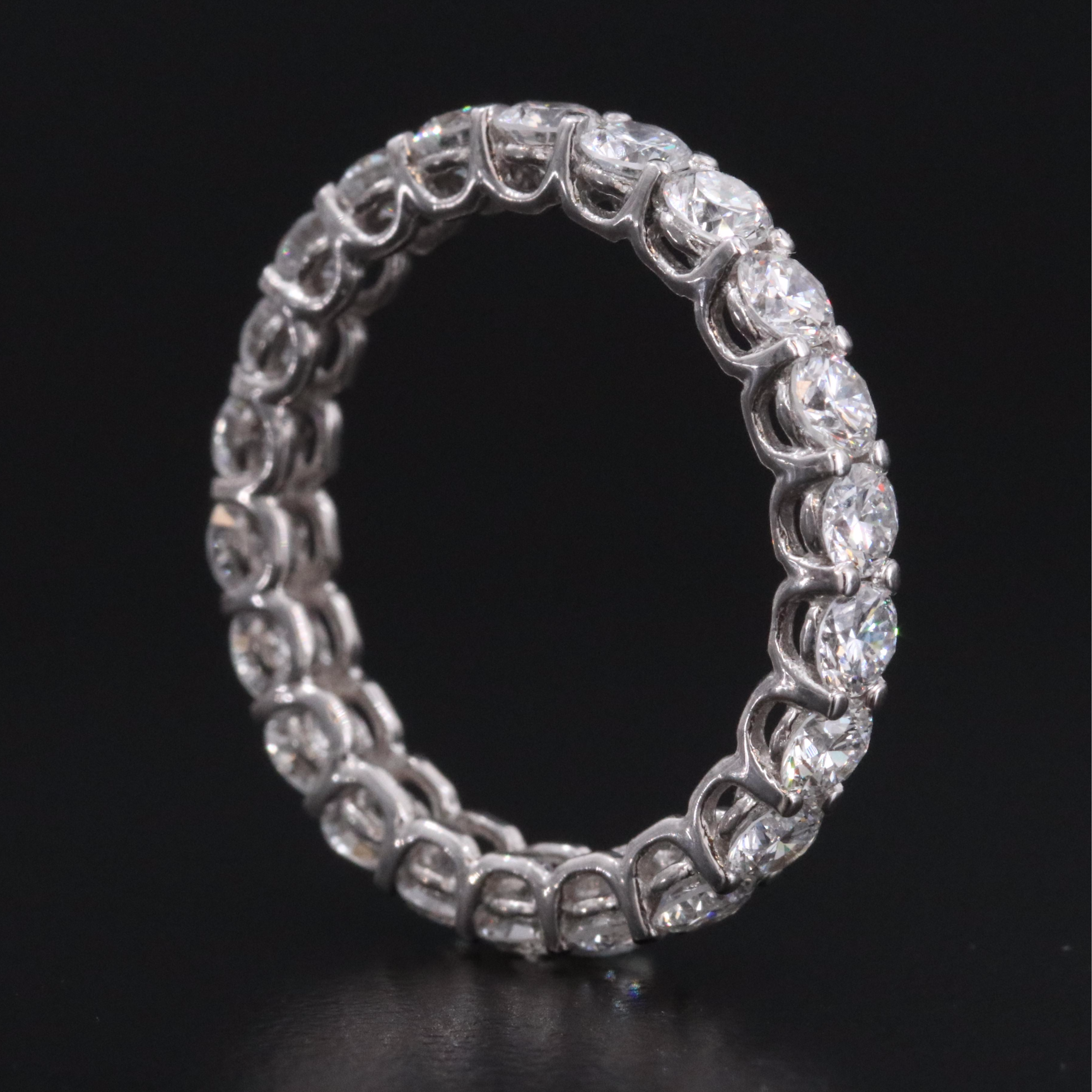 14K 2.22 CTW Lab Grown Diamond Eternity Band with IGI Report