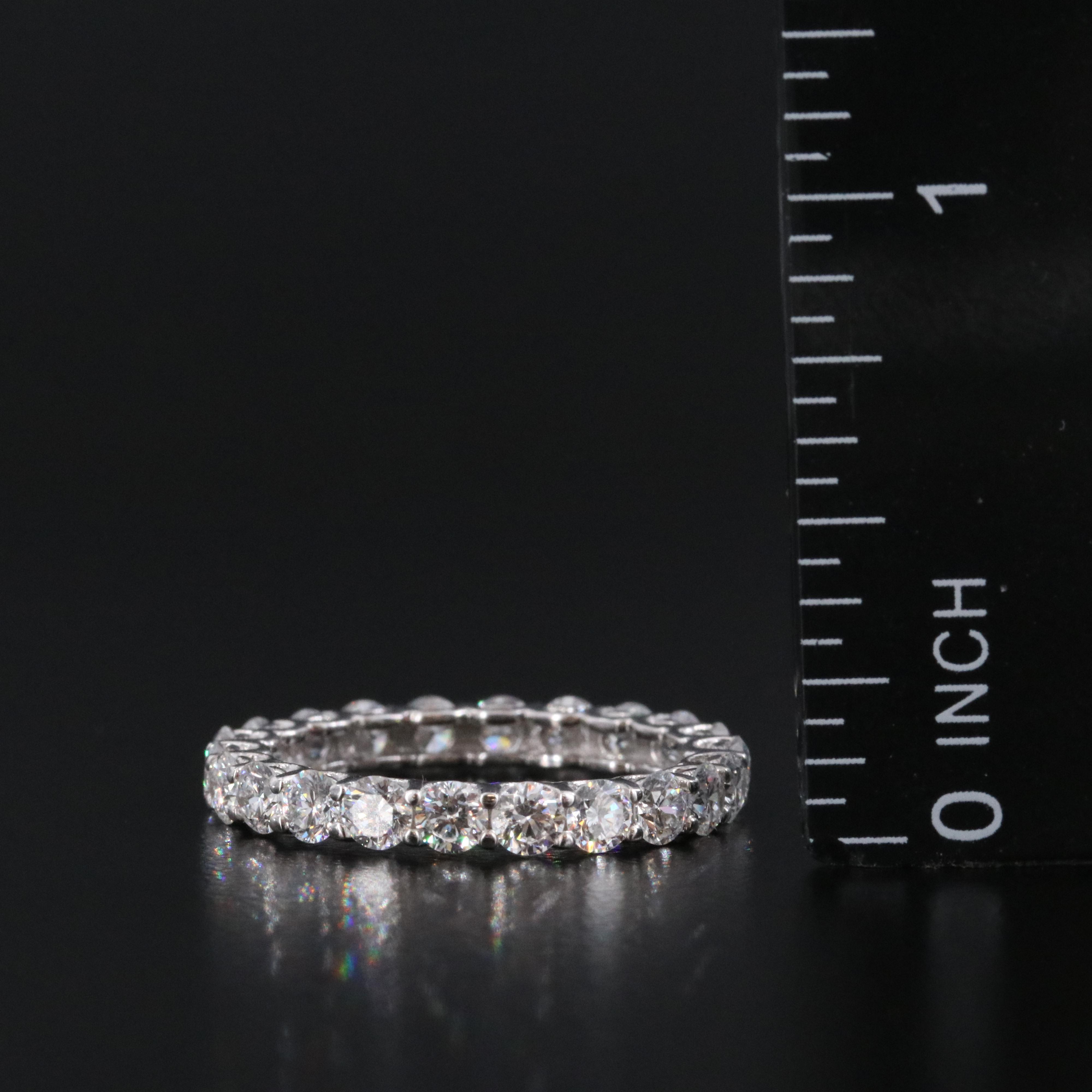 14K 2.22 CTW Lab Grown Diamond Eternity Band with IGI Report