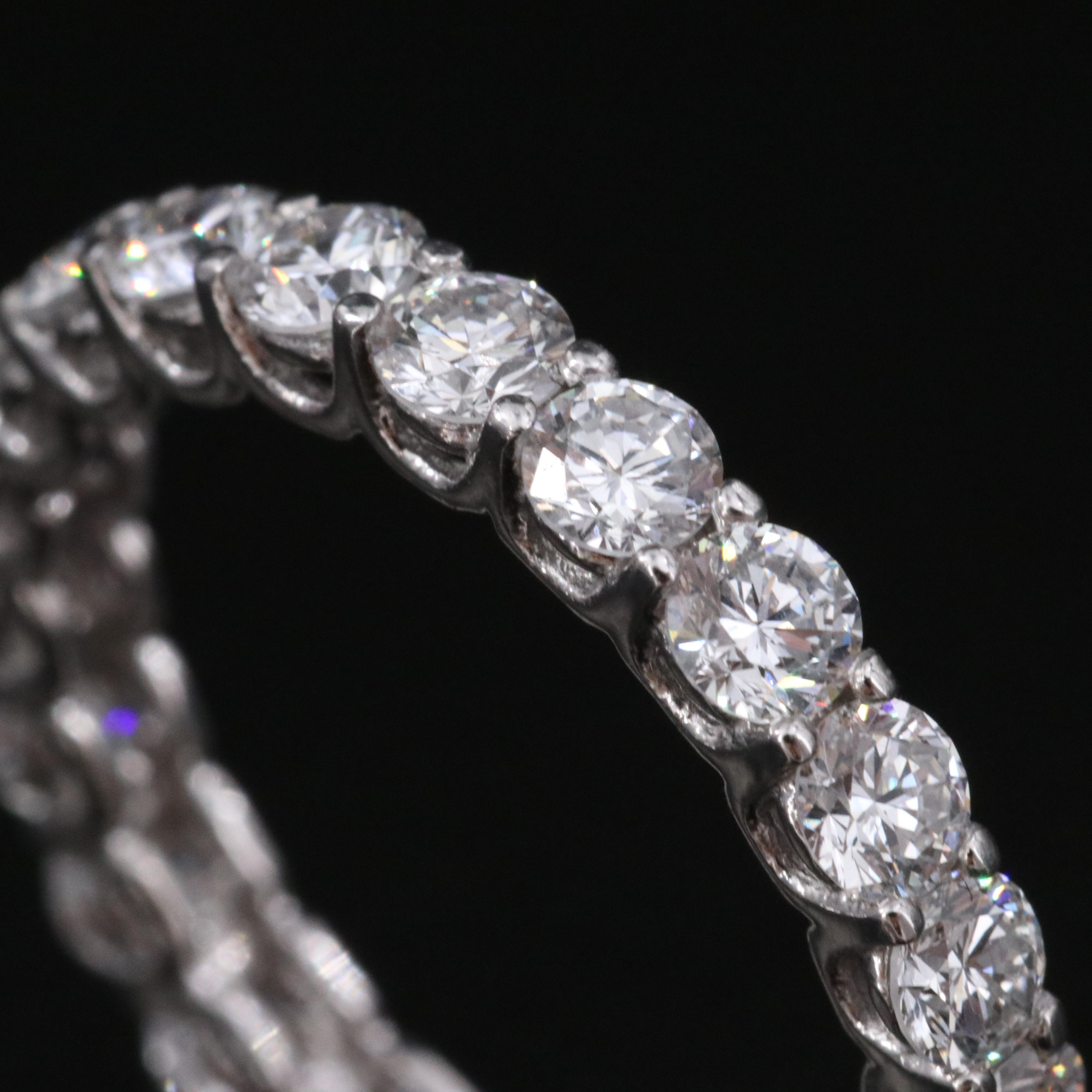 14K 2.22 CTW Lab Grown Diamond Eternity Band with IGI Report