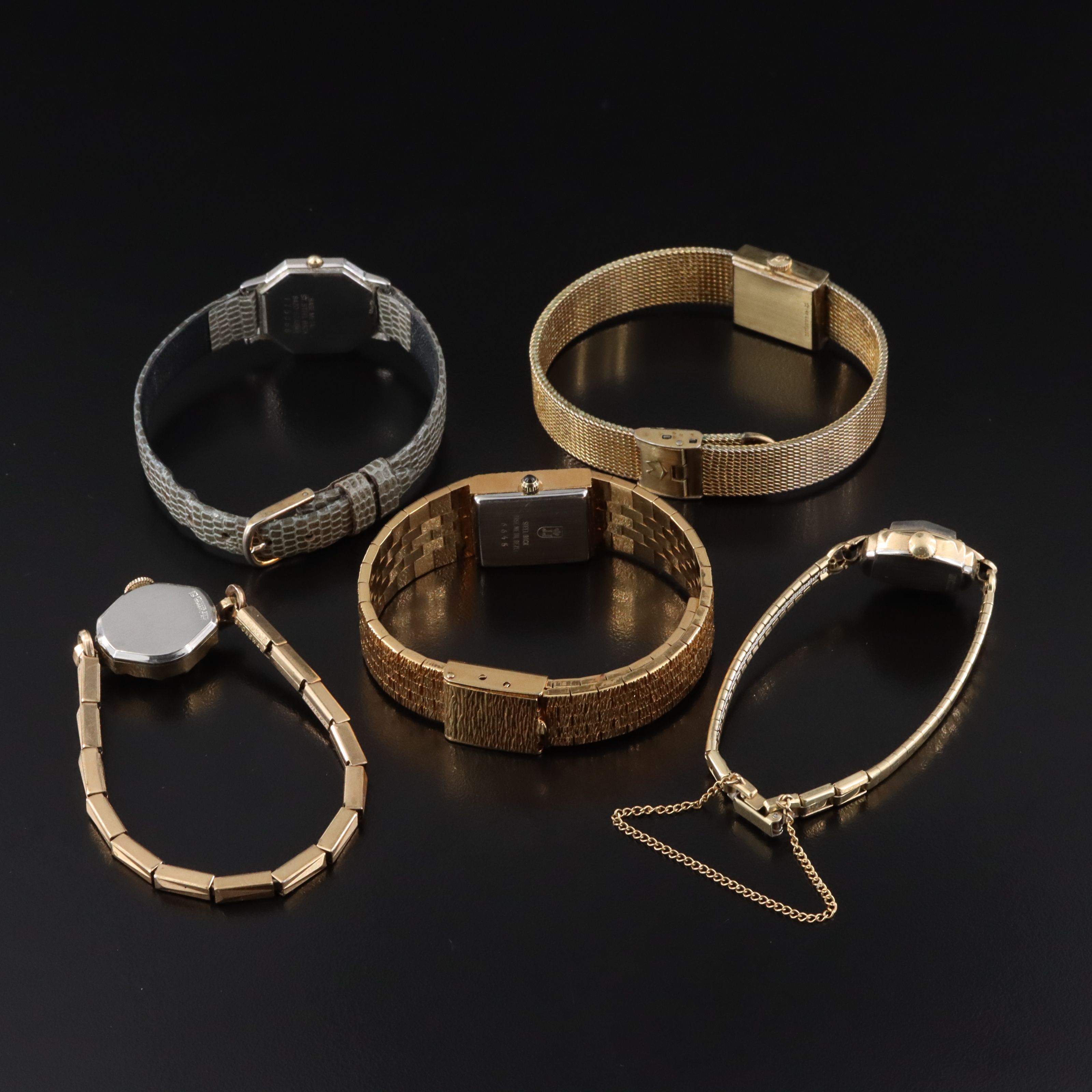 Collection of Vintage Watches Featuring Seiko and Movado