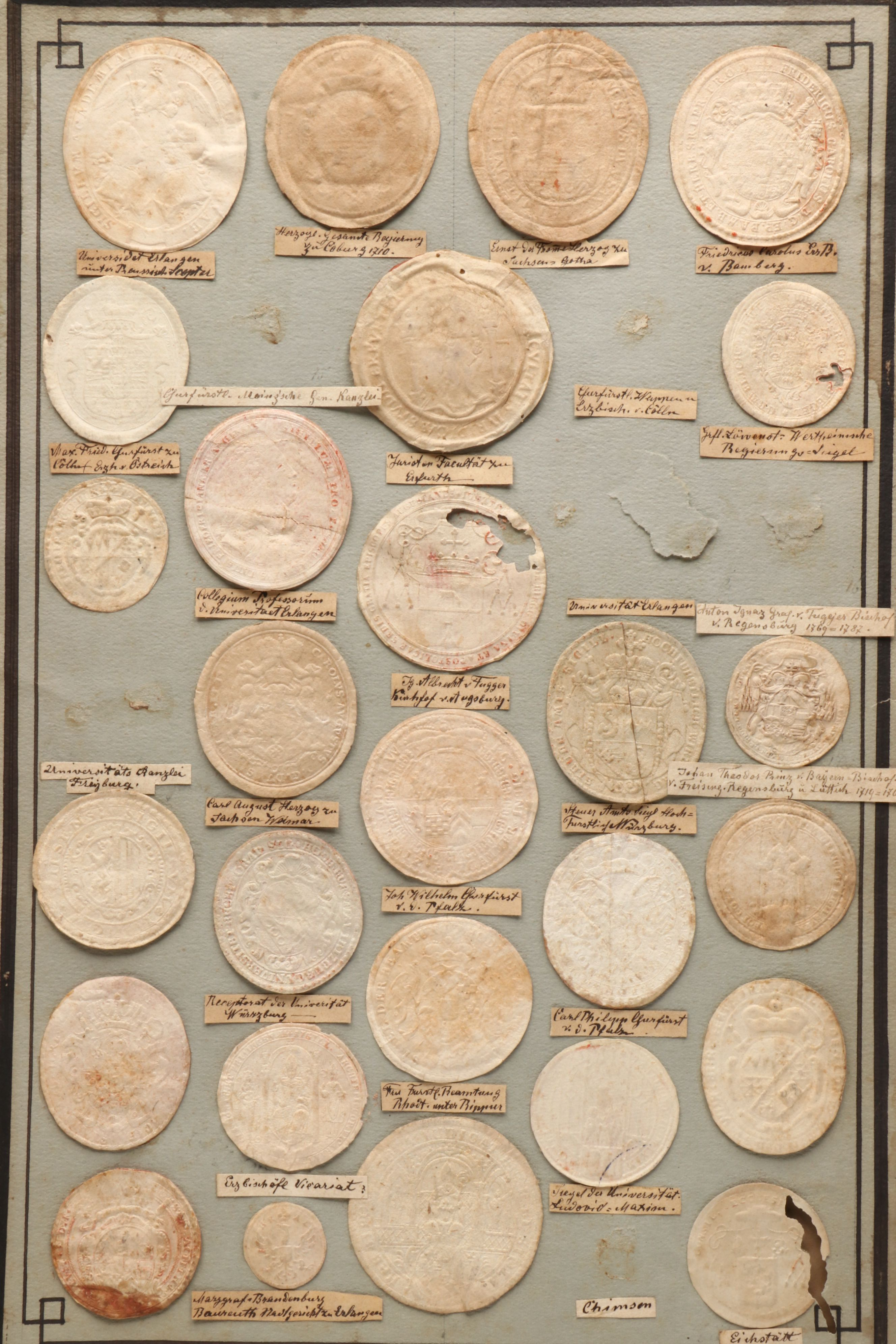 Album of Antique Trockensiegel Dry Seals