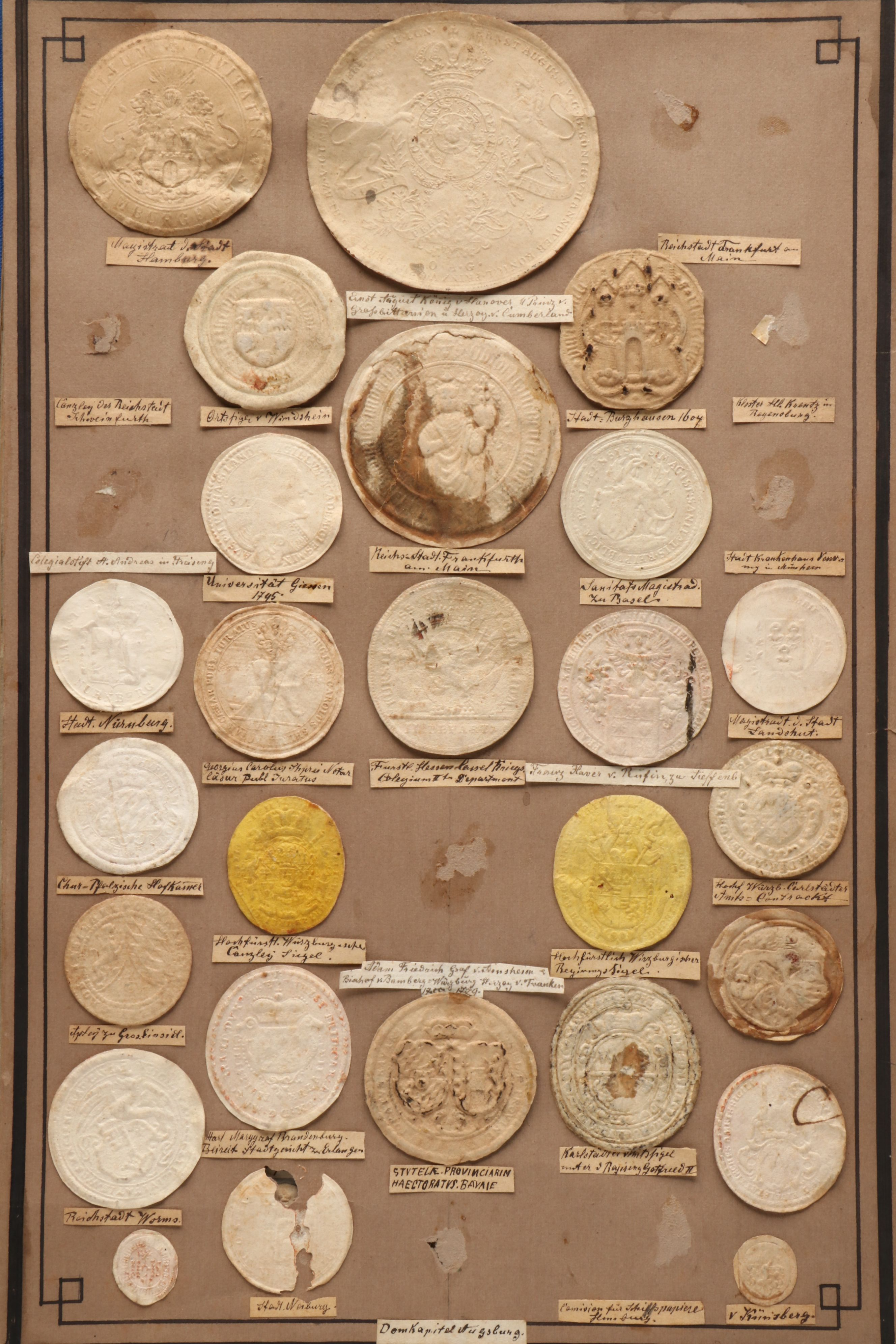 Album of Antique Trockensiegel Dry Seals