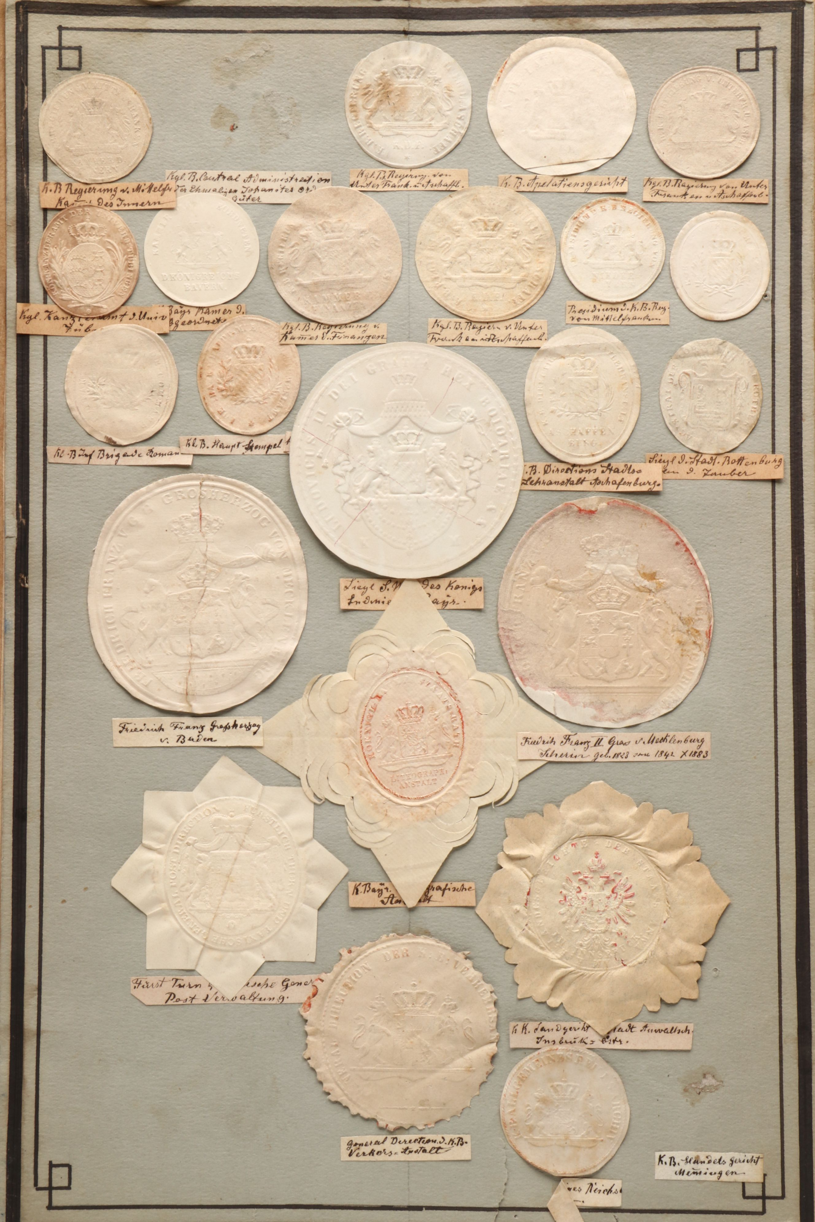 Album of Antique Trockensiegel Dry Seals