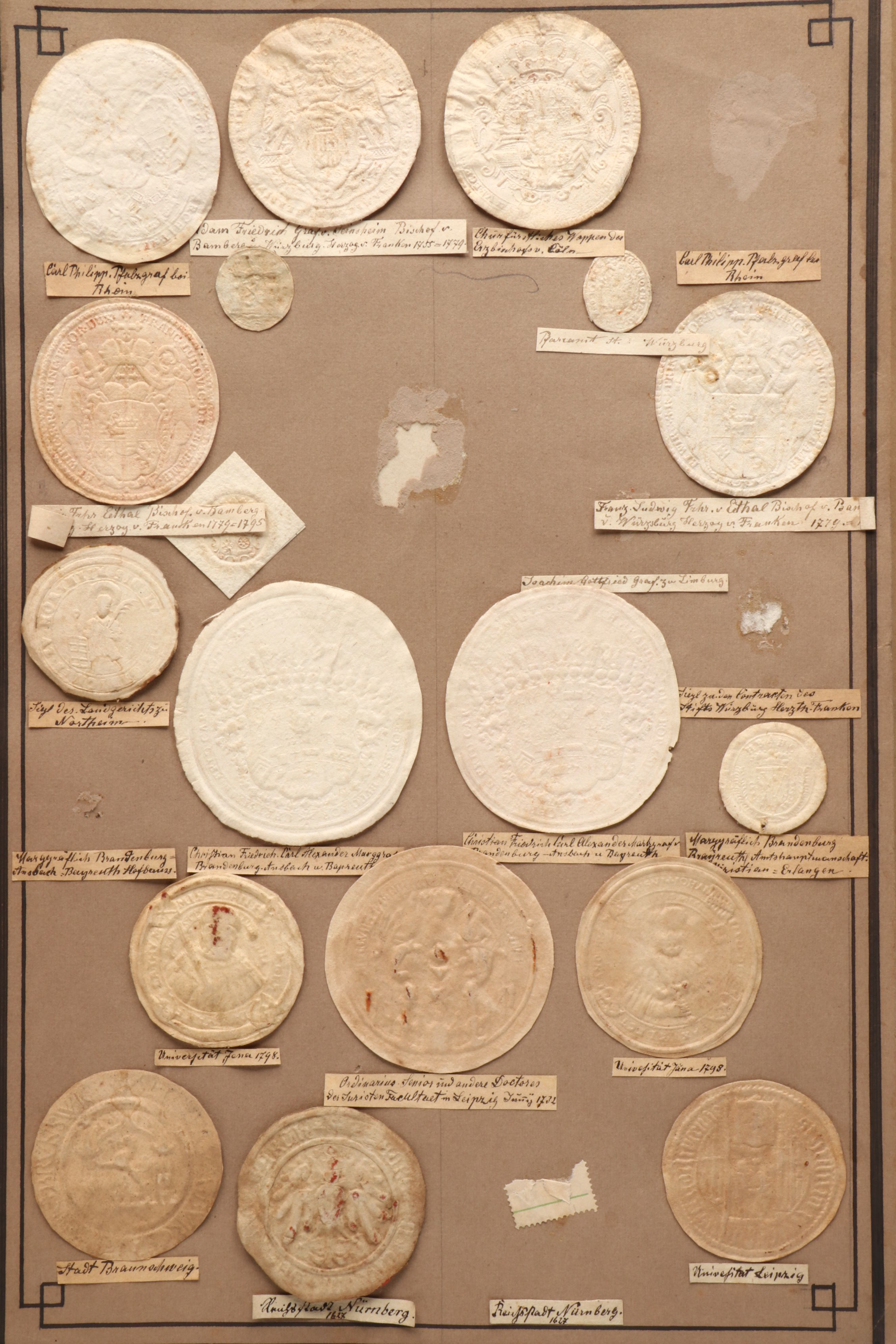 Album of Antique Trockensiegel Dry Seals