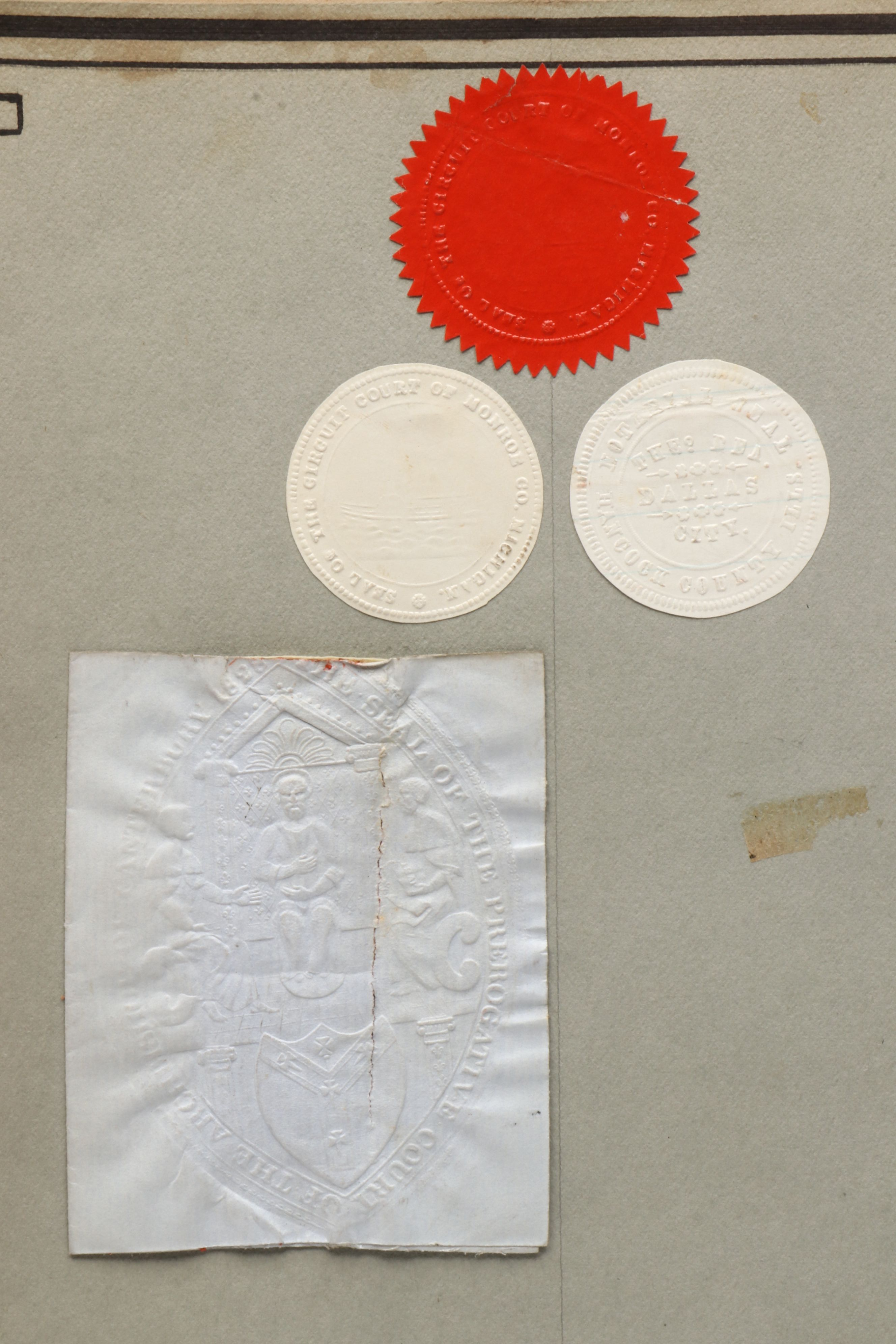 Album of Antique Trockensiegel Dry Seals