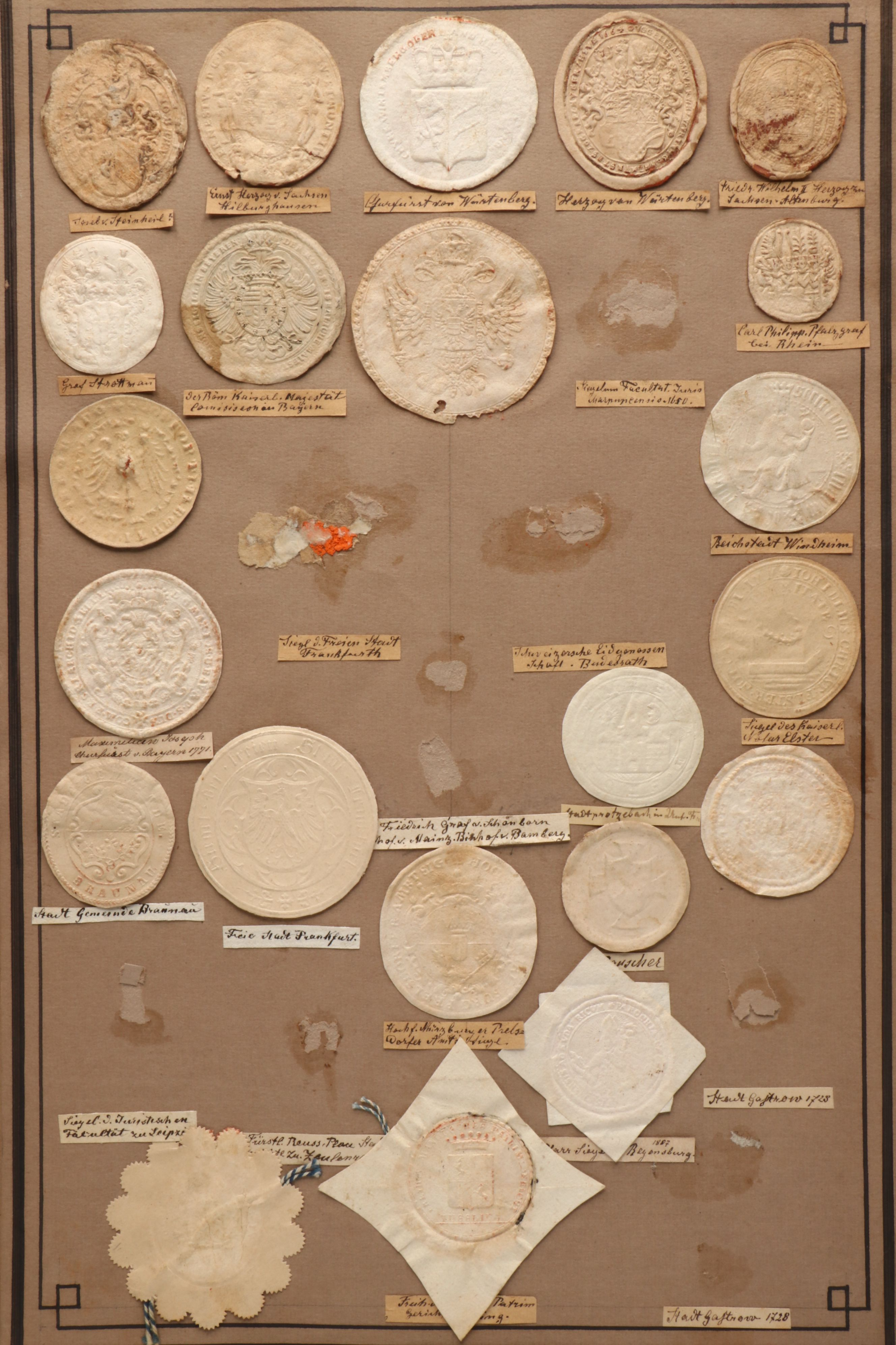 Album of Antique Trockensiegel Dry Seals