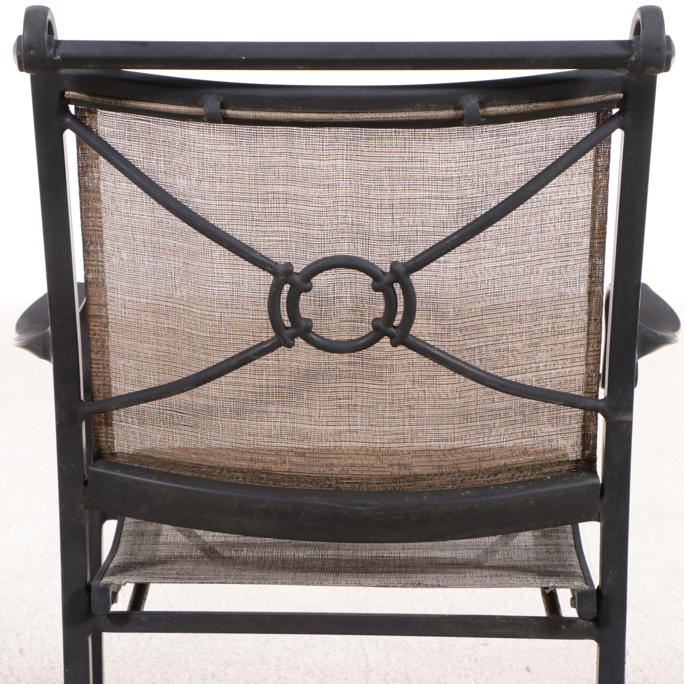 Garden Treasure Aluminum and Polypropylene Armchairs & Footstools, Coffee Table