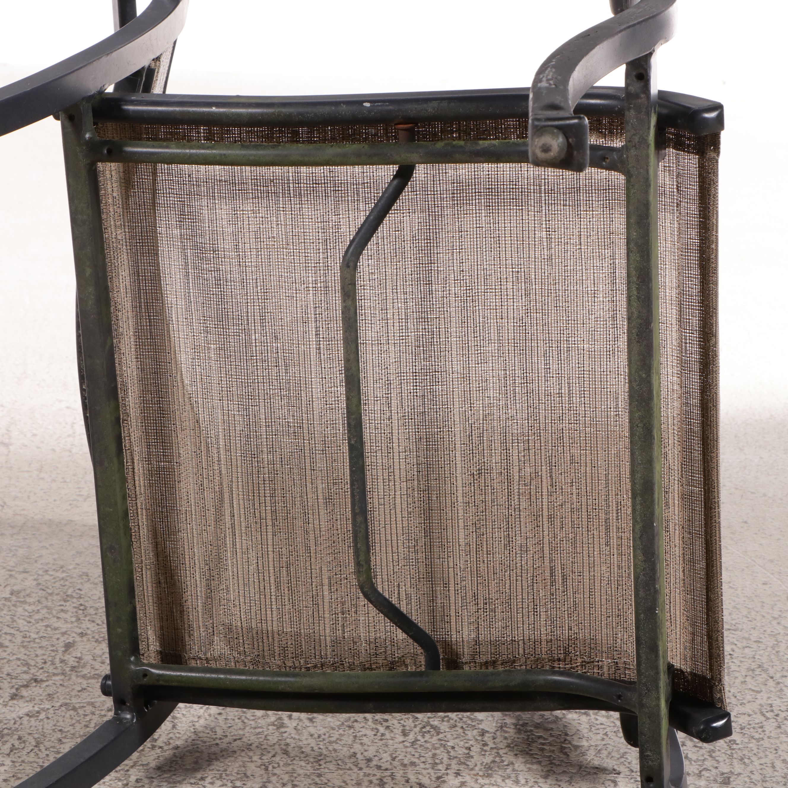 Garden Treasure Aluminum and Polypropylene Armchairs & Footstools, Coffee Table