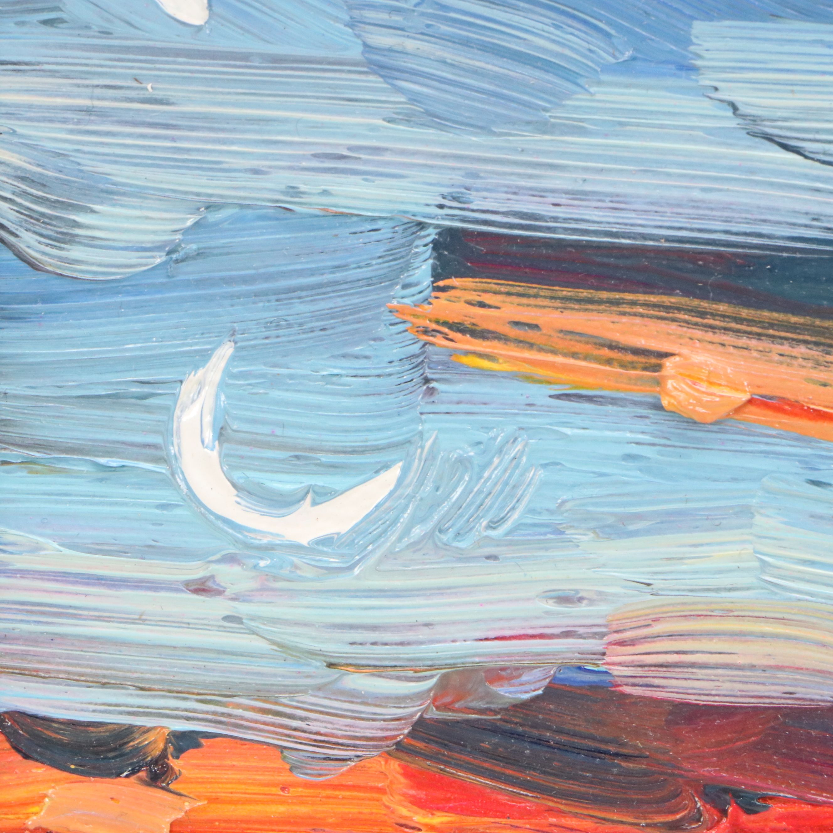 William Hawkins Sunset Landscape Oil Painting, 2025