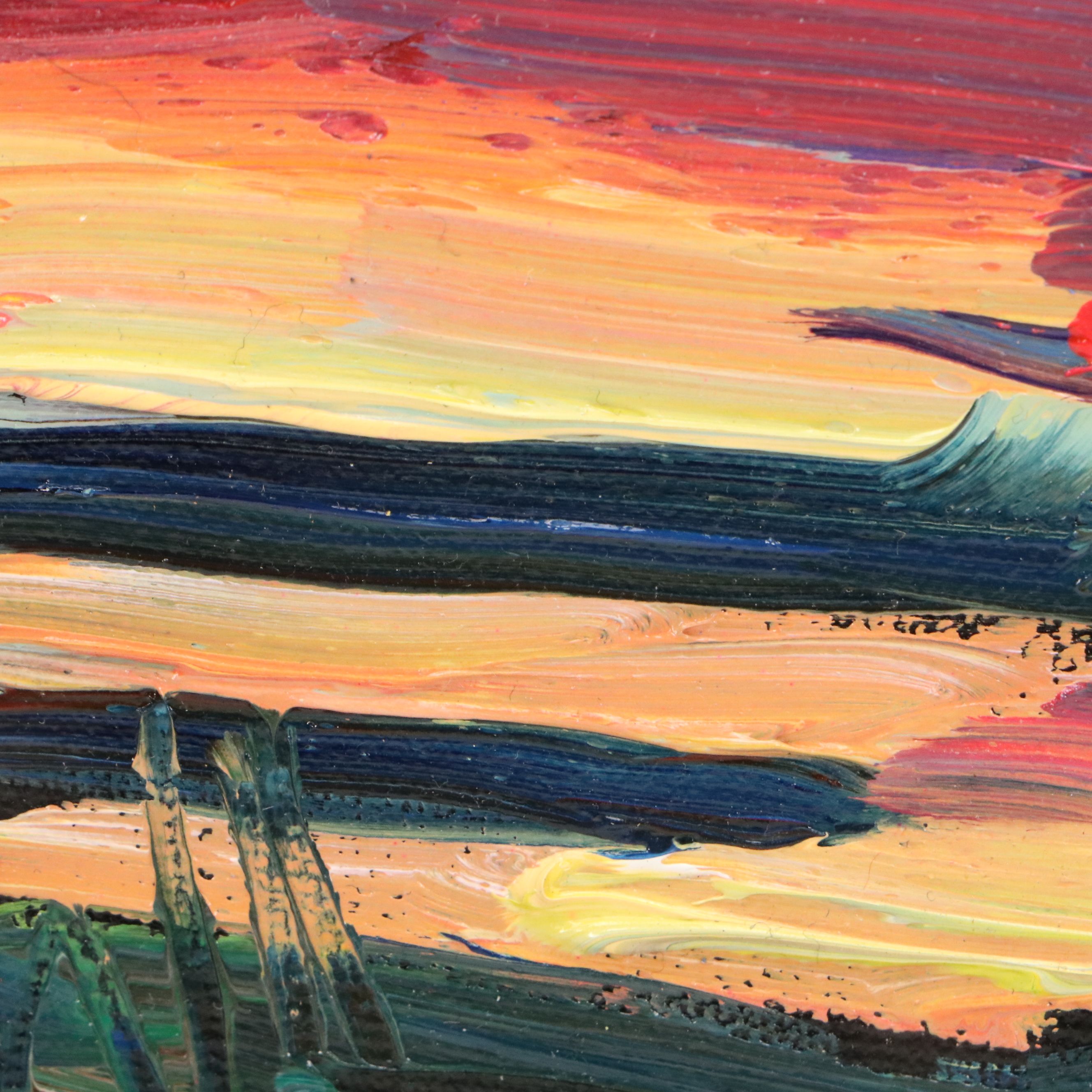 William Hawkins Sunset Landscape Oil Painting, 2025