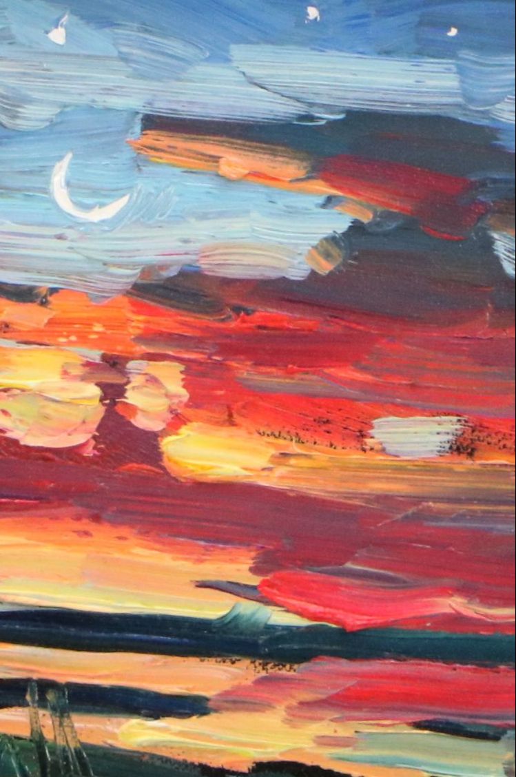 William Hawkins Sunset Landscape Oil Painting, 2025